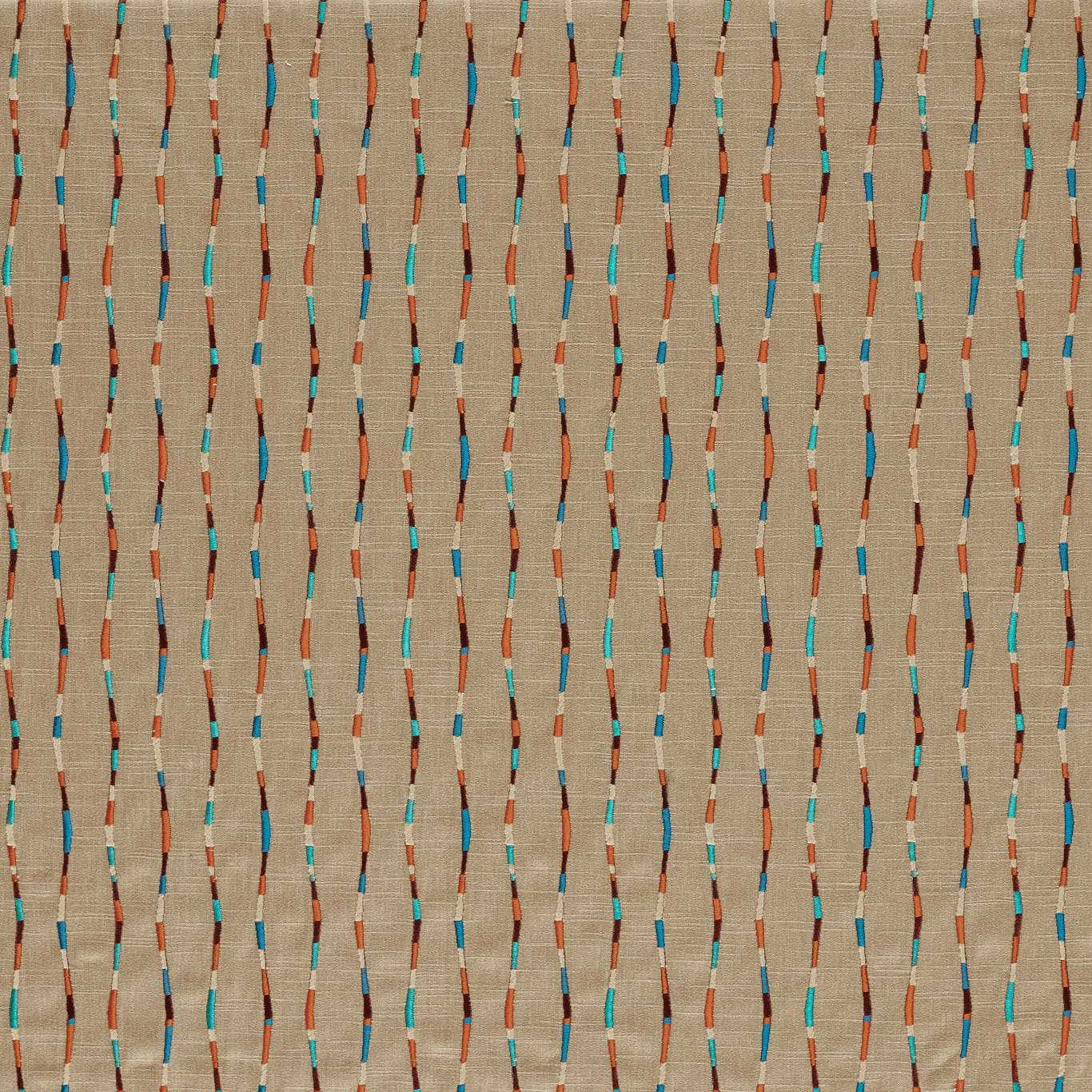 Morelia Terracotta/Cerulean Fabric by HAR