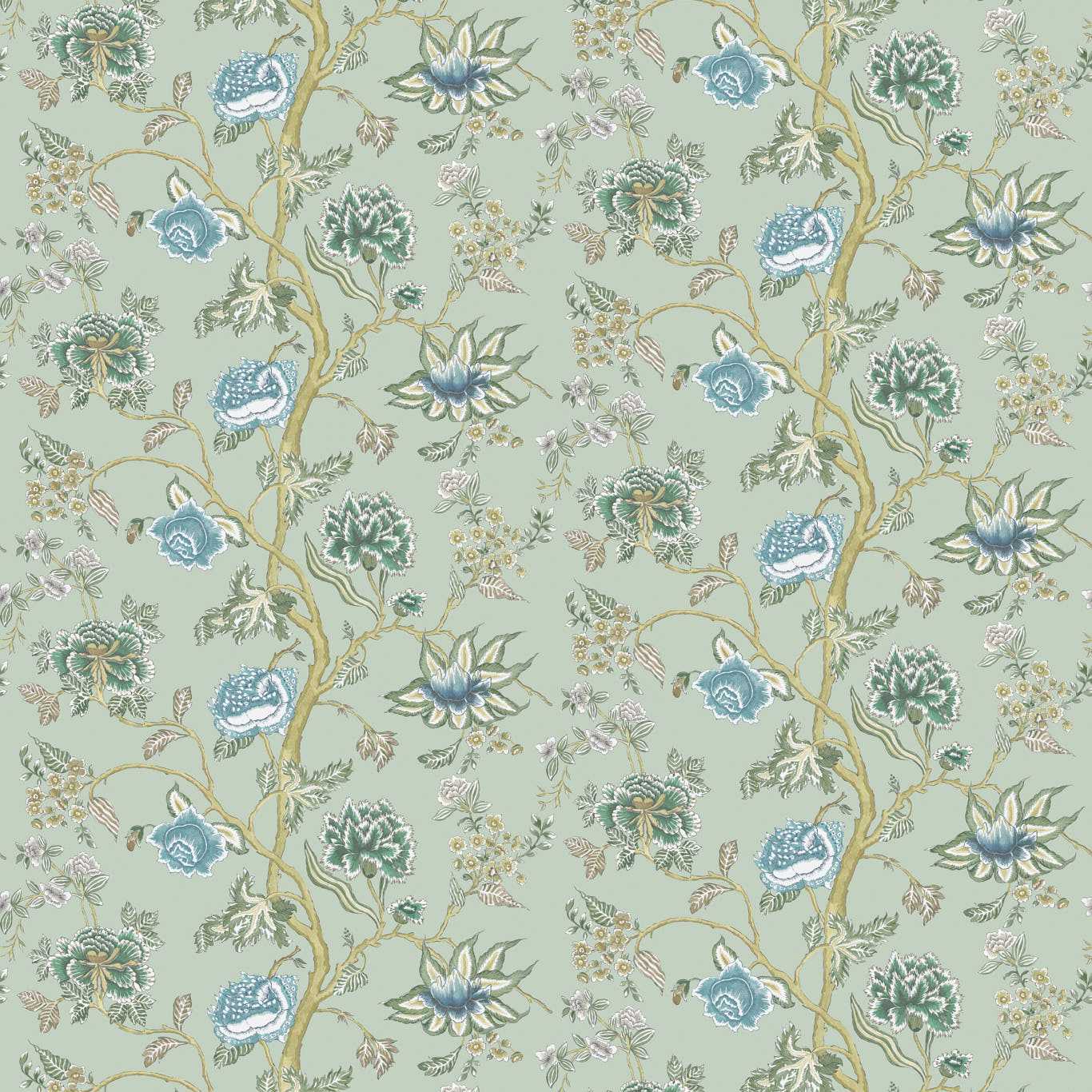 Indienne Emerald/Citrine Wallpaper by HAR