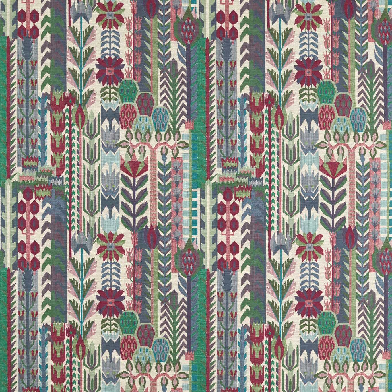 Kuparr Indigo/Maroon Fabric by HAR