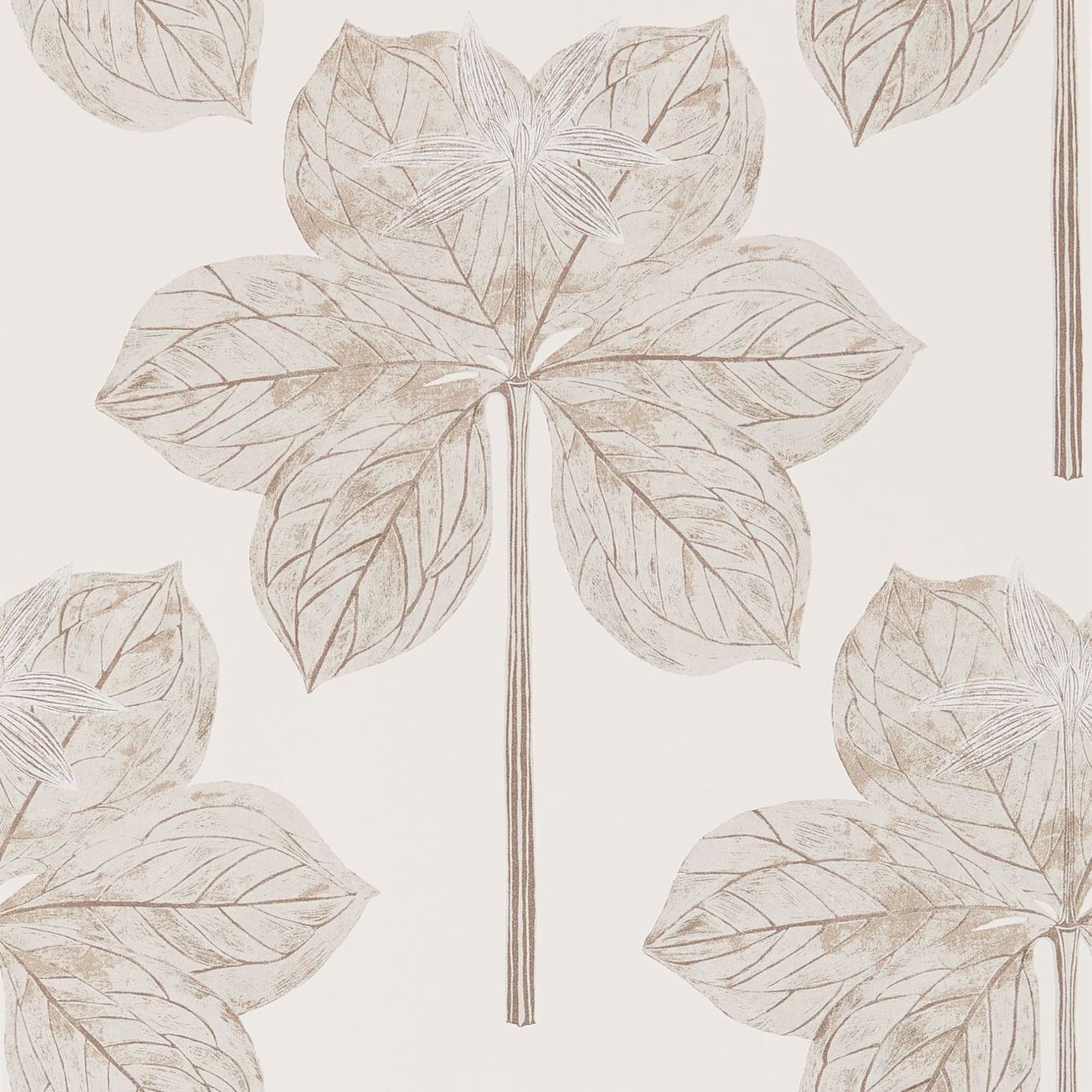 Lovers Knot Ivory Wallpaper by HAR