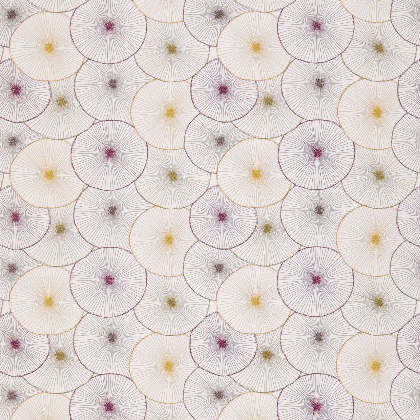 Aster Chartreuse / Plum / Truffle / Gold Fabric by HAR