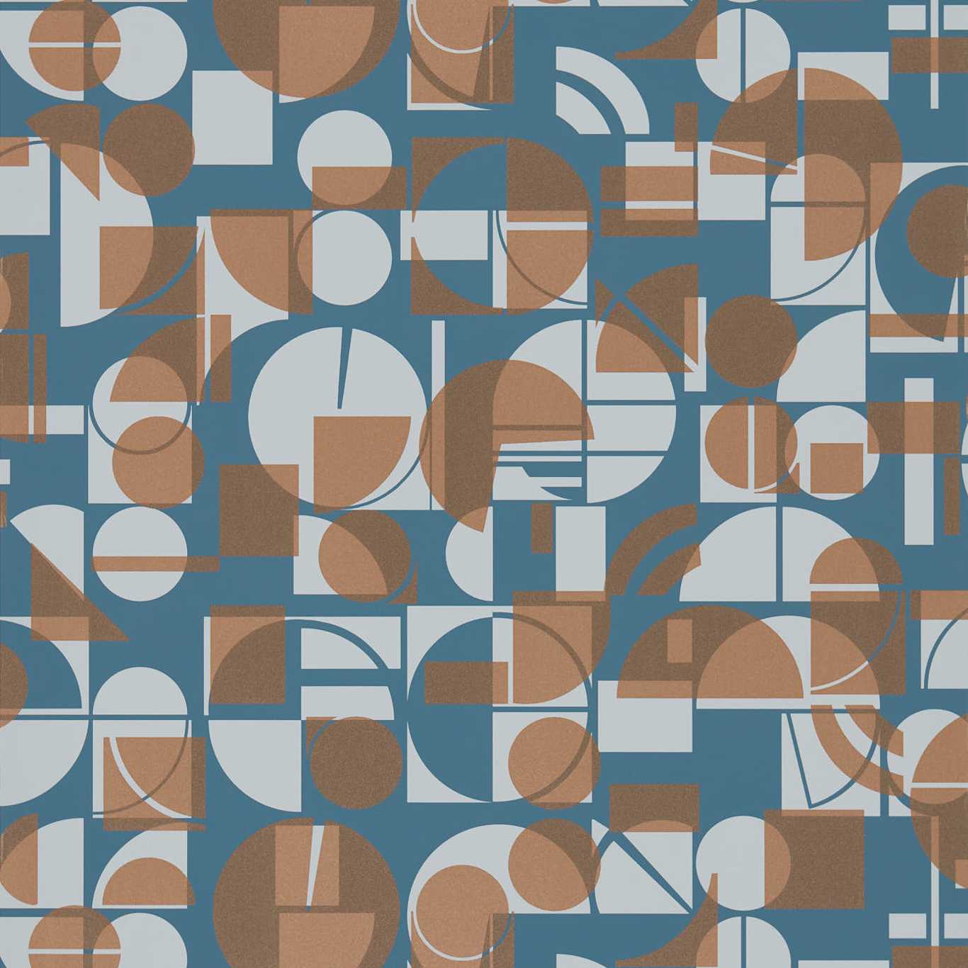 Segments Ink/Copper Wallpaper by HAR