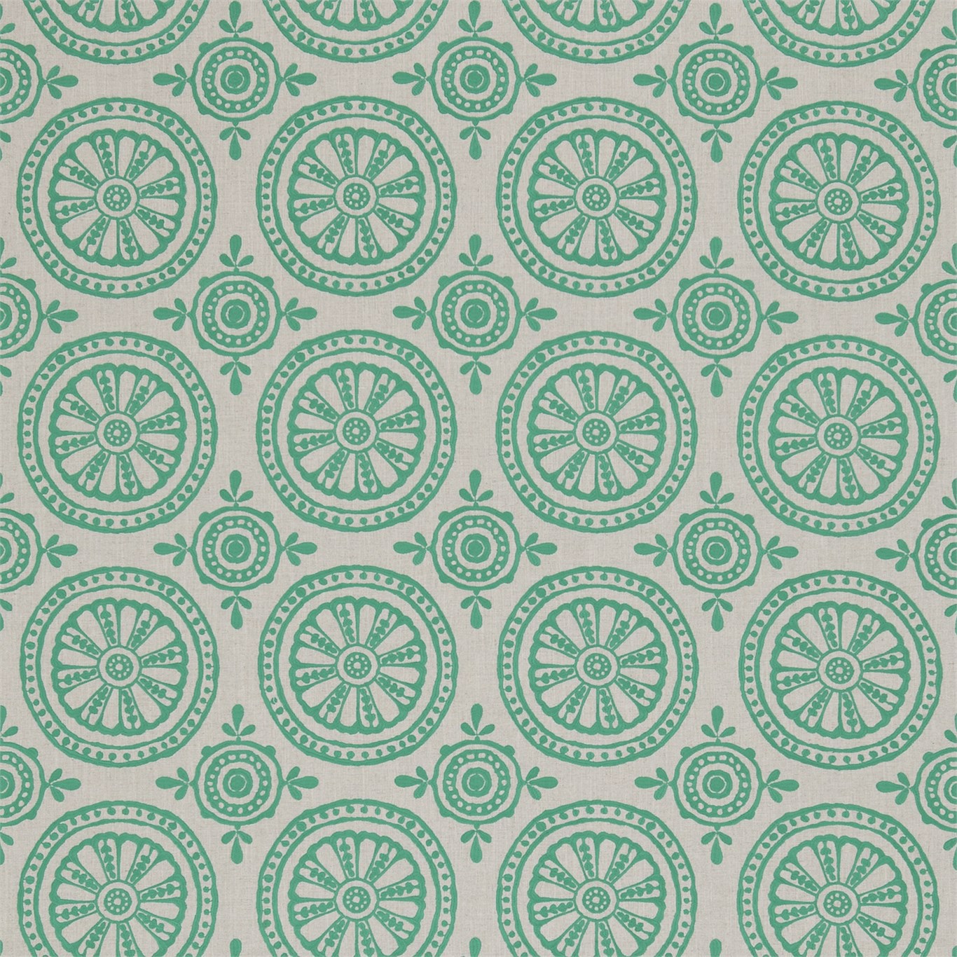 Cheree Emerald/Linen Fabric by HAR