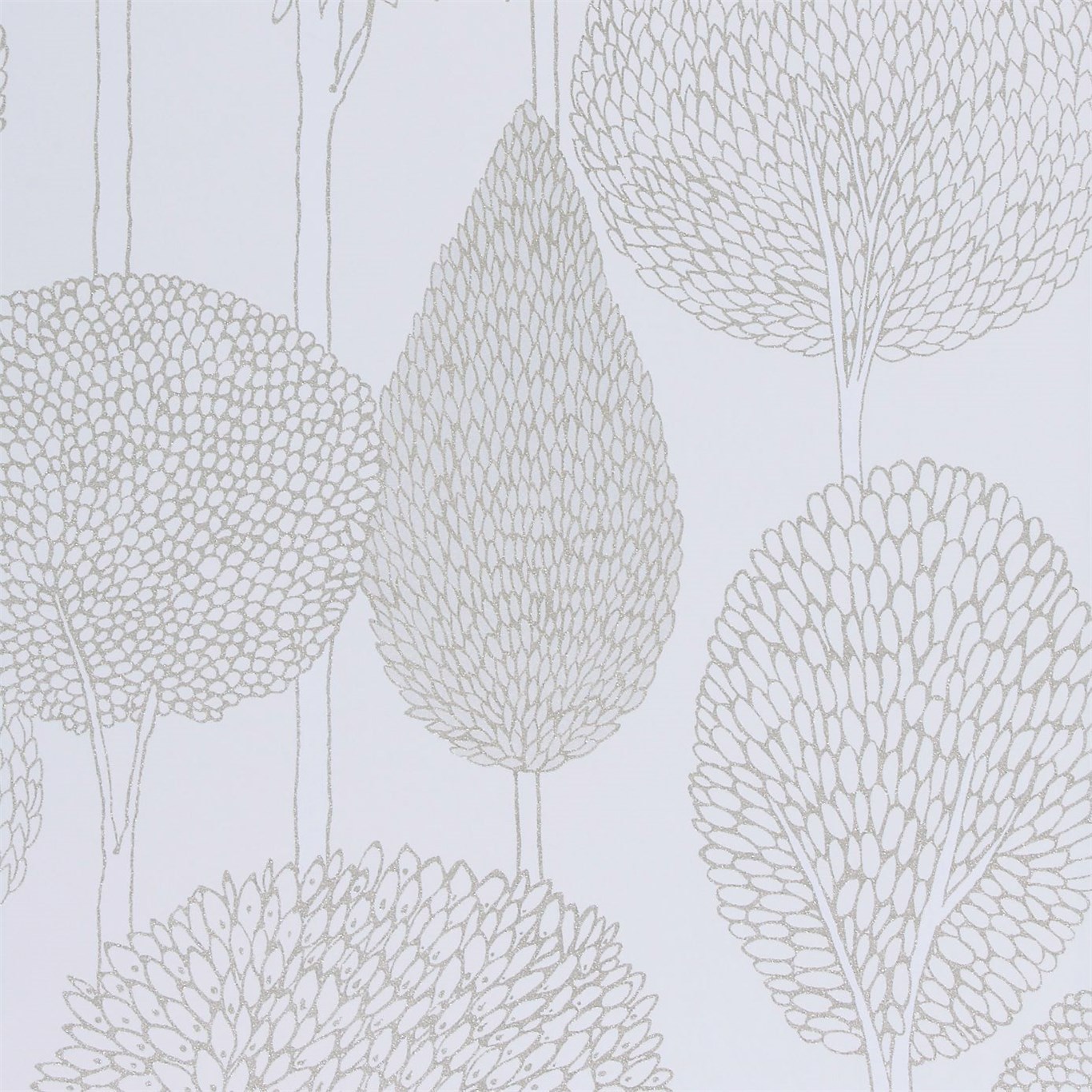 Silhouette Pearlesant Neutrals Wallpaper by HAR
