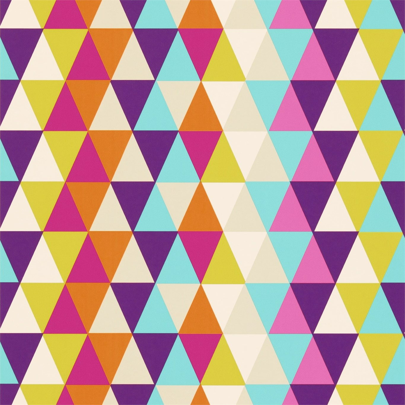 Kaleidoscope Purple / Turquoise / Multi Wallpaper by HAR