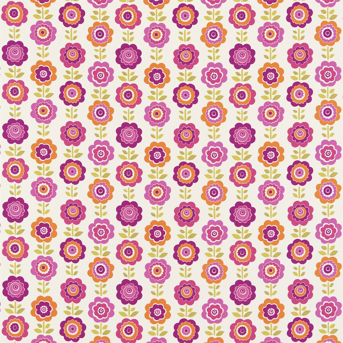 Oopsie Daisy Pink/Orange/Lime Fabric by HAR