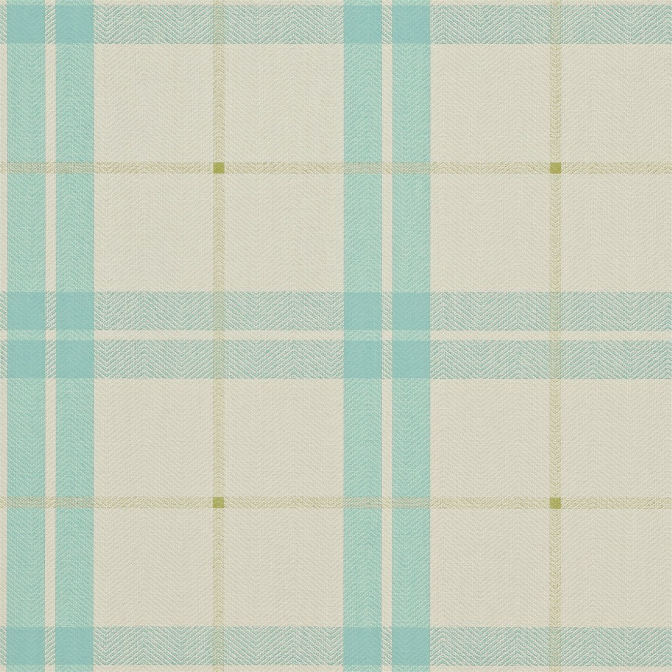 Inga Aqua Lime Linen Wallpaper by HAR