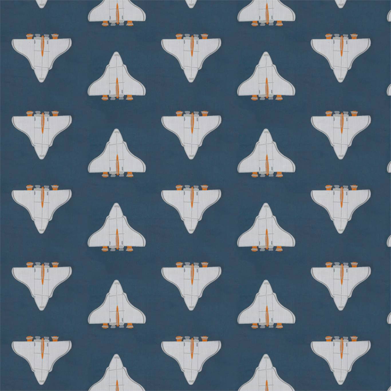 Space Shuttle Apricot/Navy Fabric by HAR