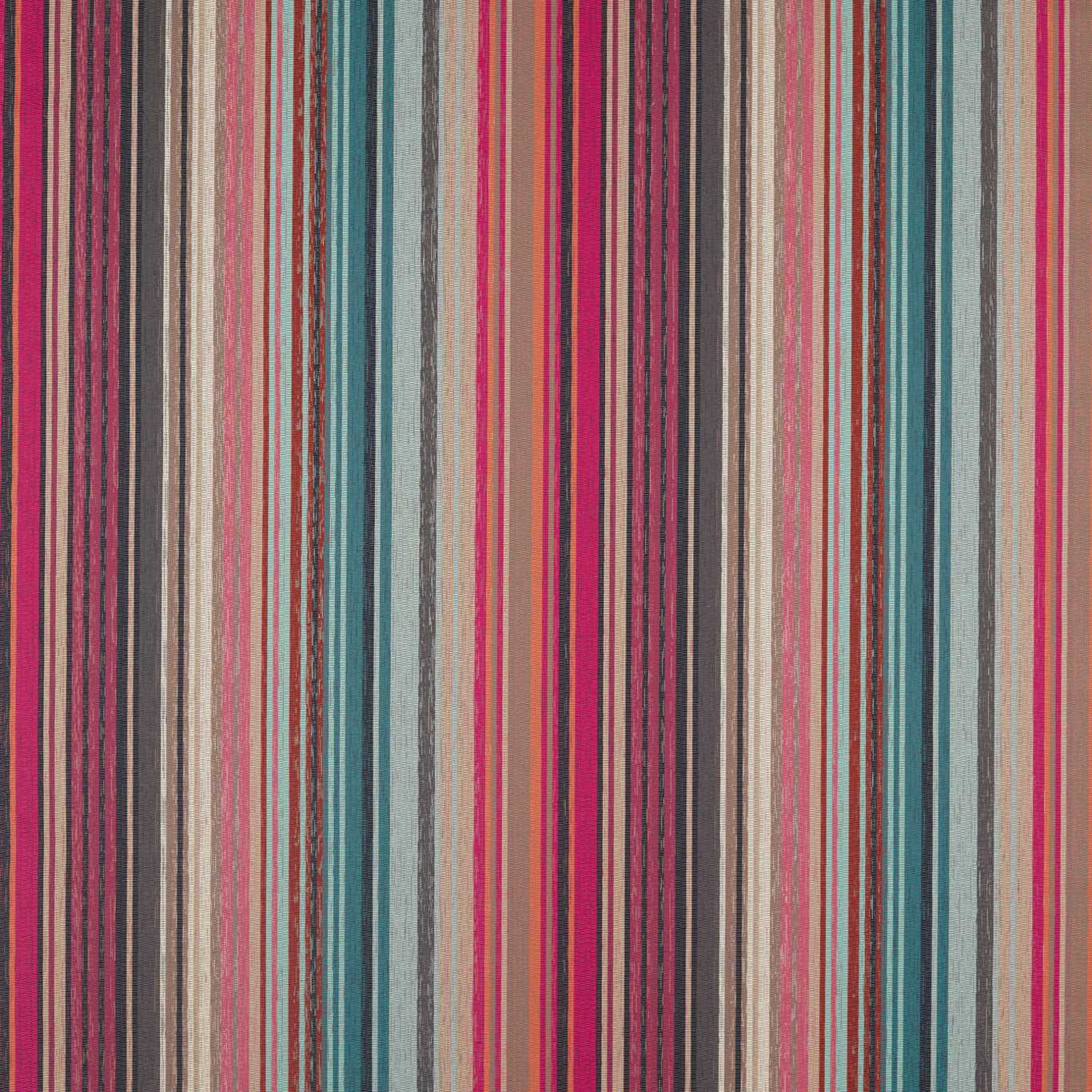 Spectro Stripe Cerise / Marine / Coral Fabric by HAR