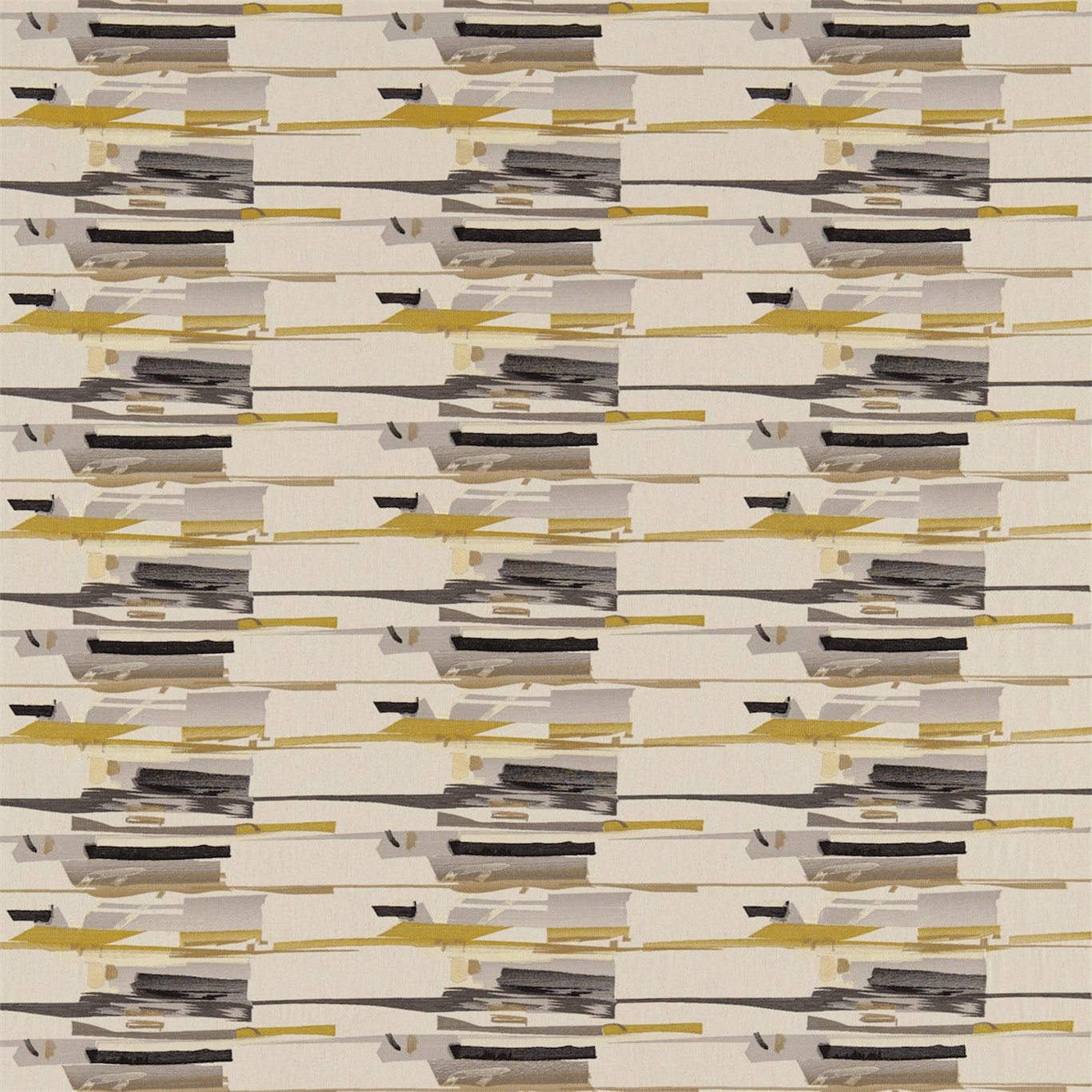Zeal Charcoal Neutral Mustard Onyx Fabric by HAR