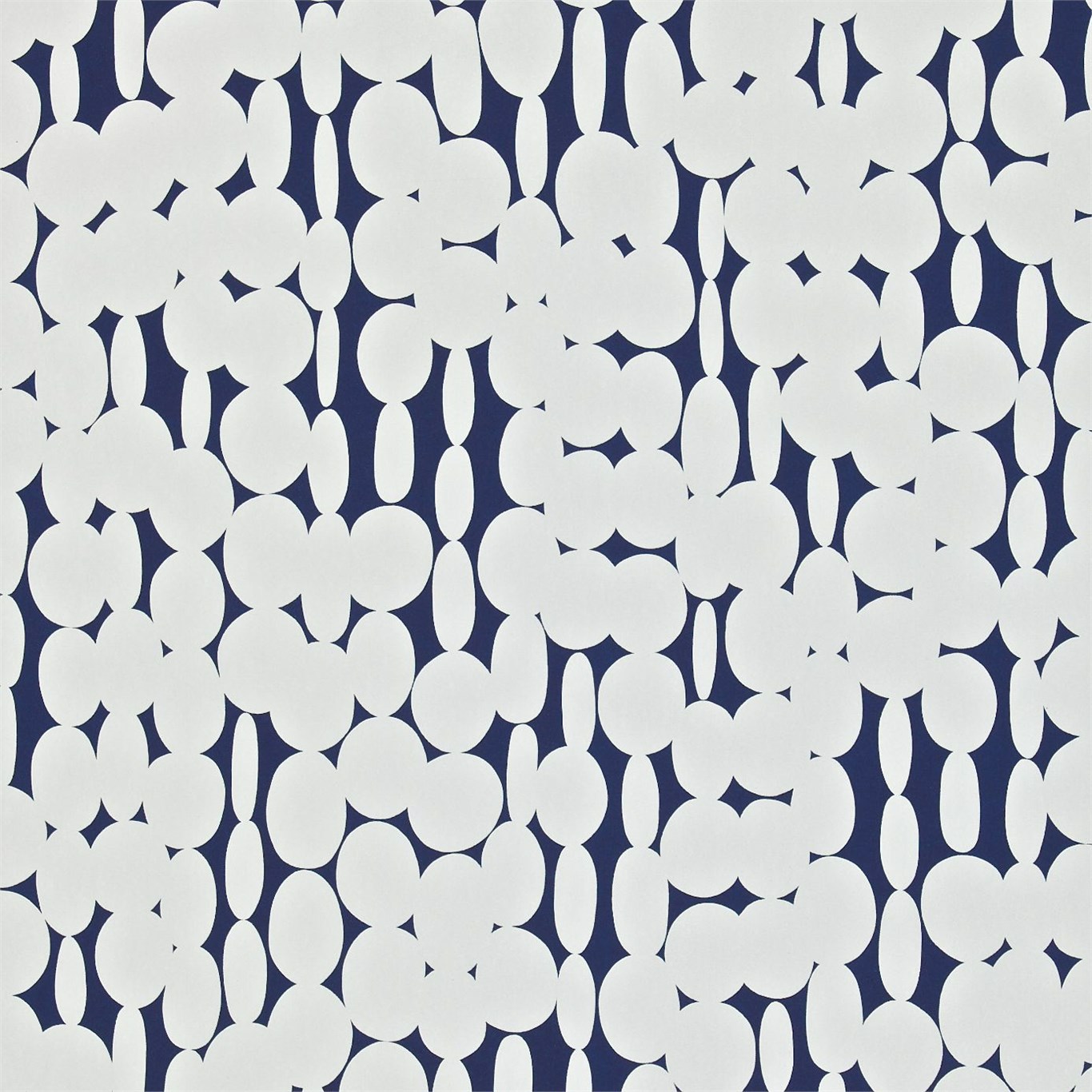 Links Indigo/Chalk Wallpaper by HAR