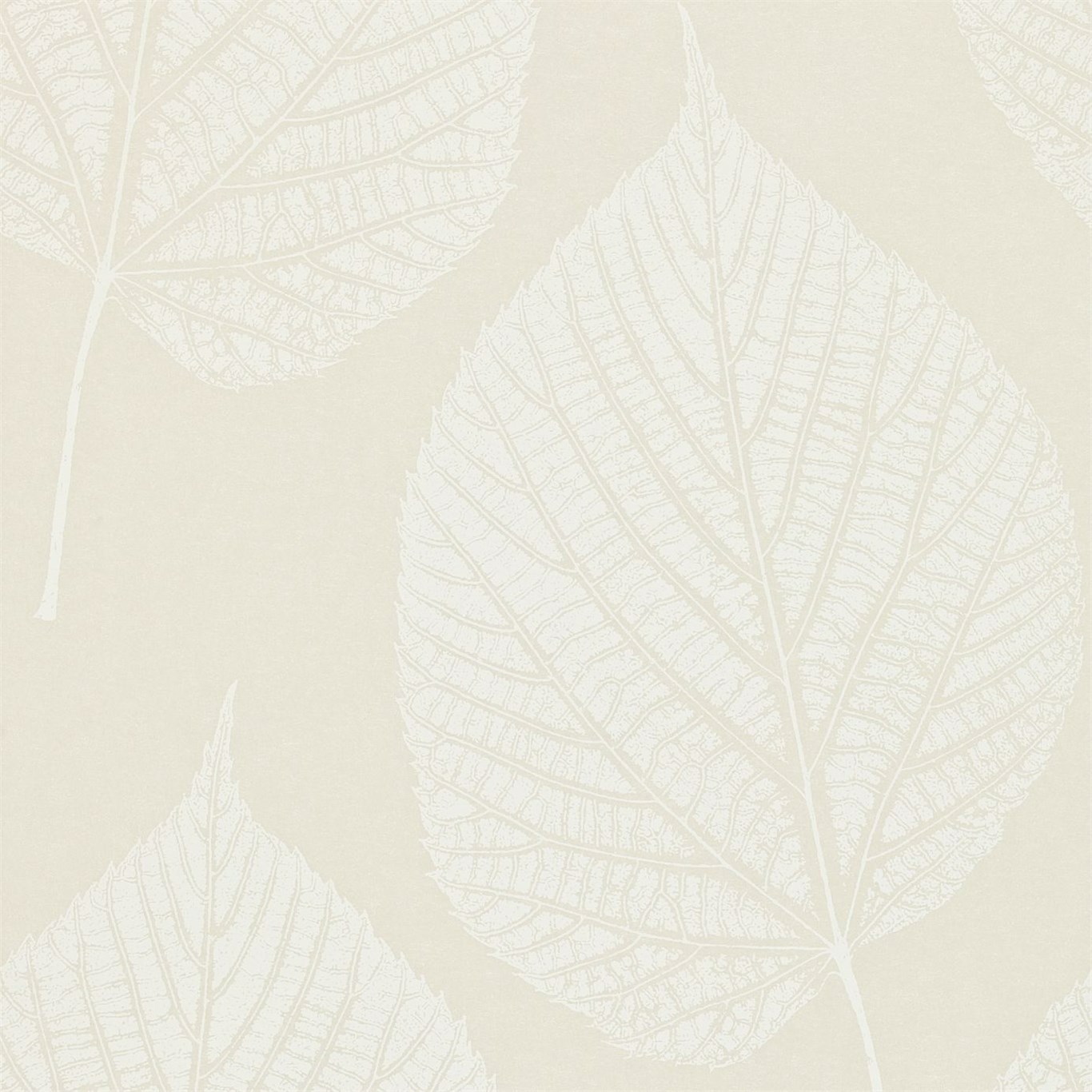 Leaf Pearl/Chalk Wallpaper by HAR