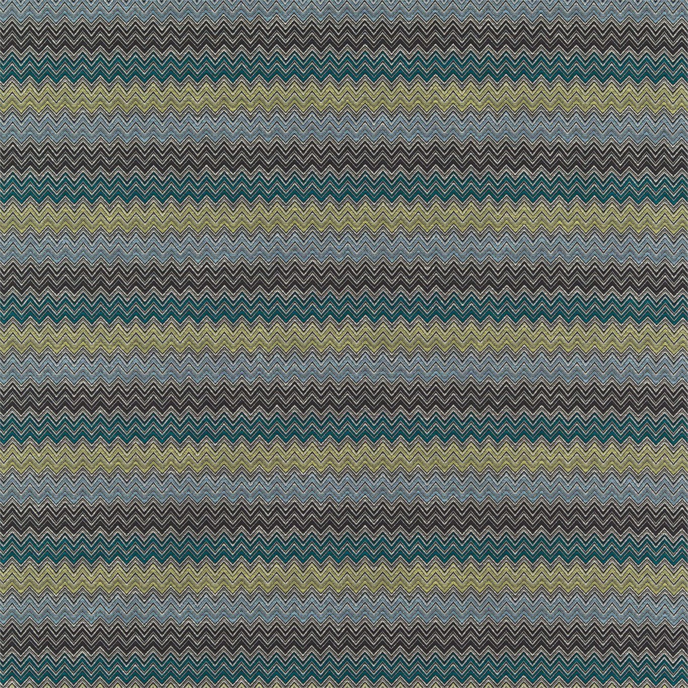 Chevron Teal Citrus Ice Charcoal Fabric by HAR