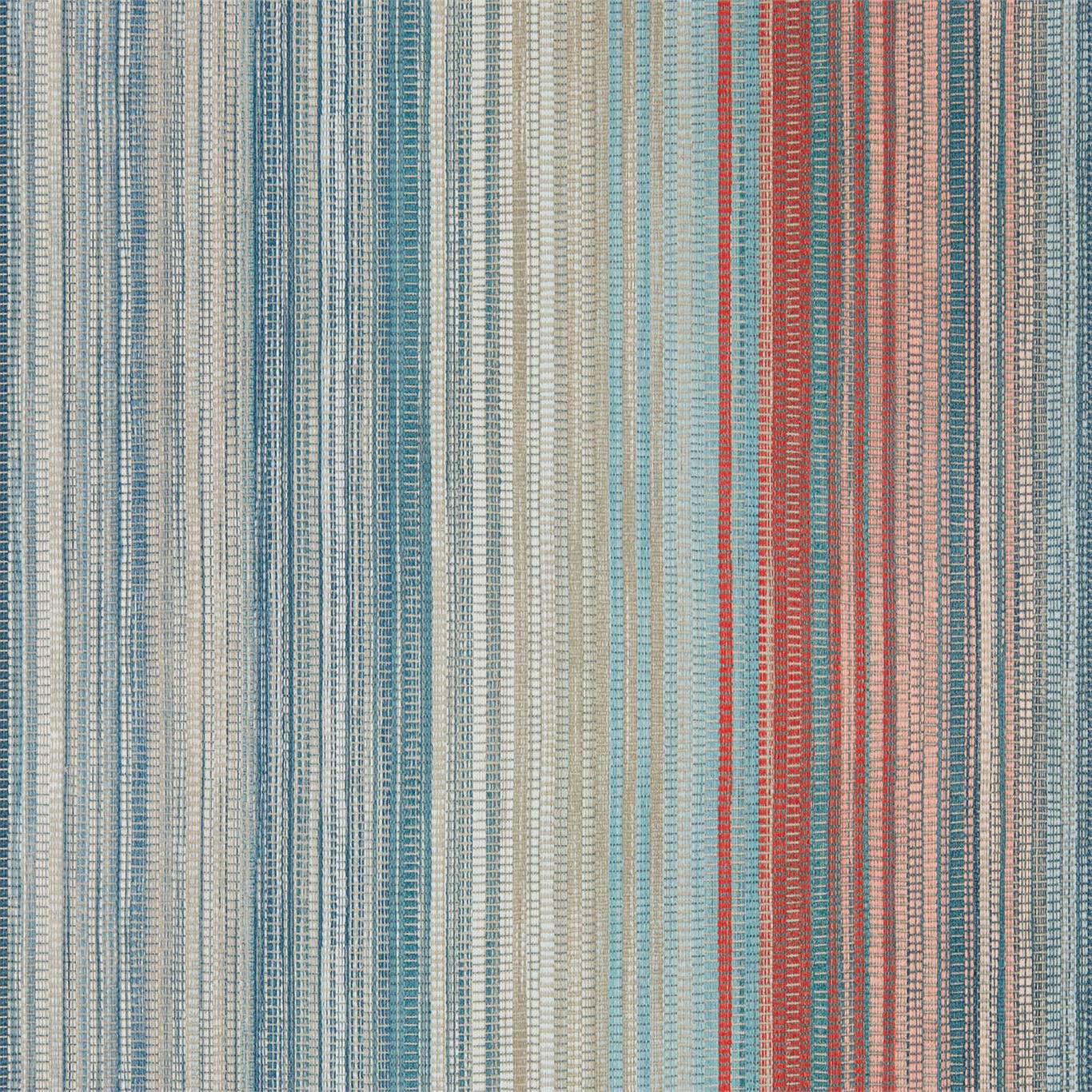 Spectro Stripe Teal/Sedona/Rust Wallpaper by HAR