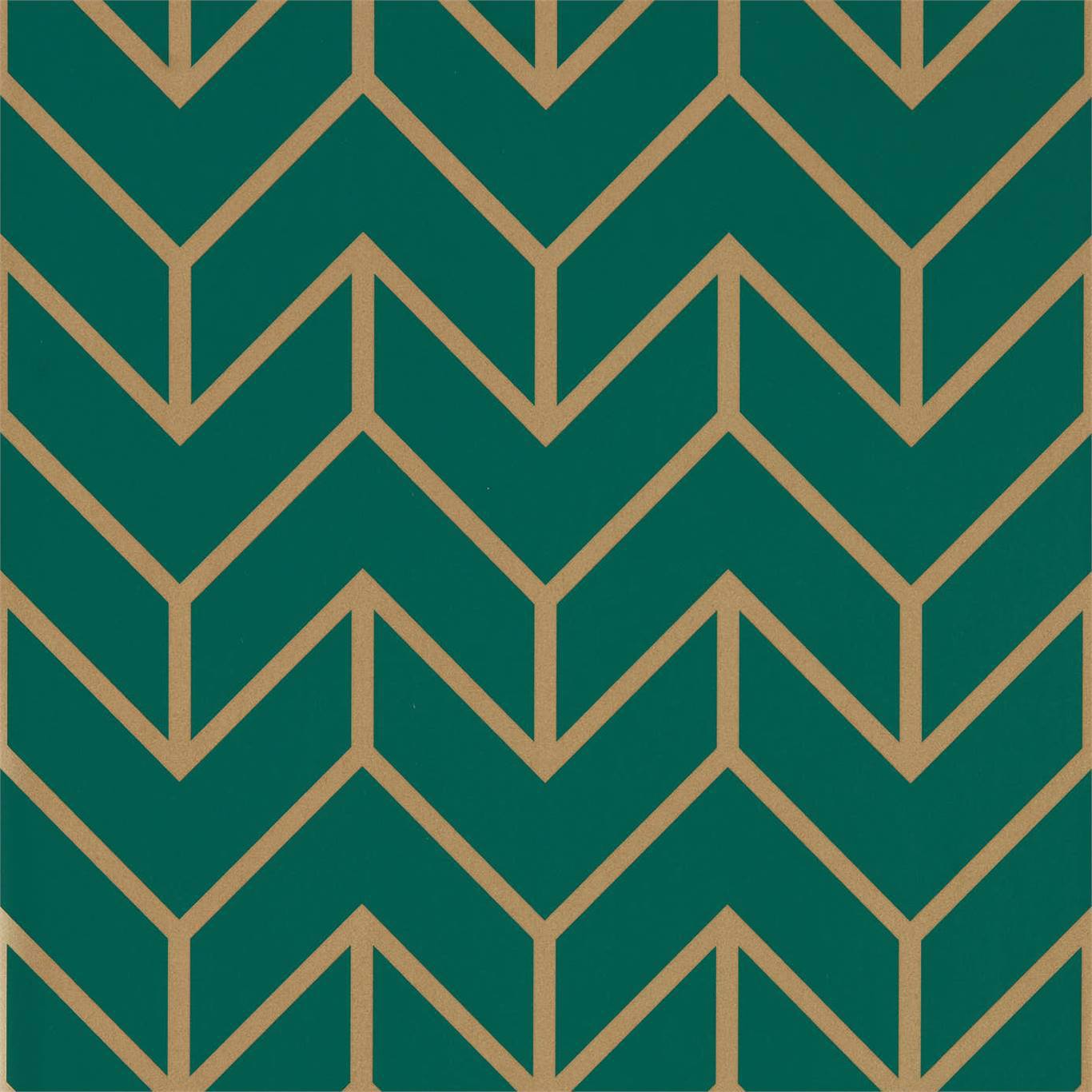 Tessellation Teal/Gold Wallpaper by HAR