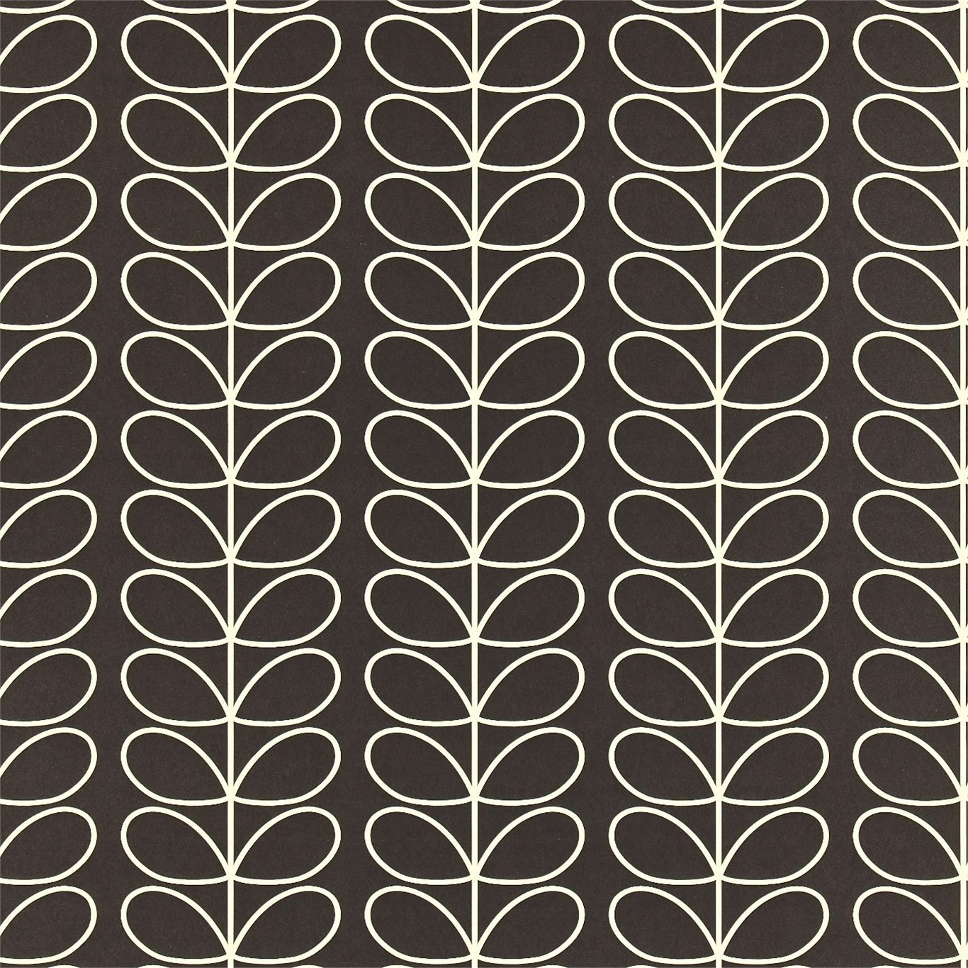 Linear Stem Graphite Wallpaper by HAR