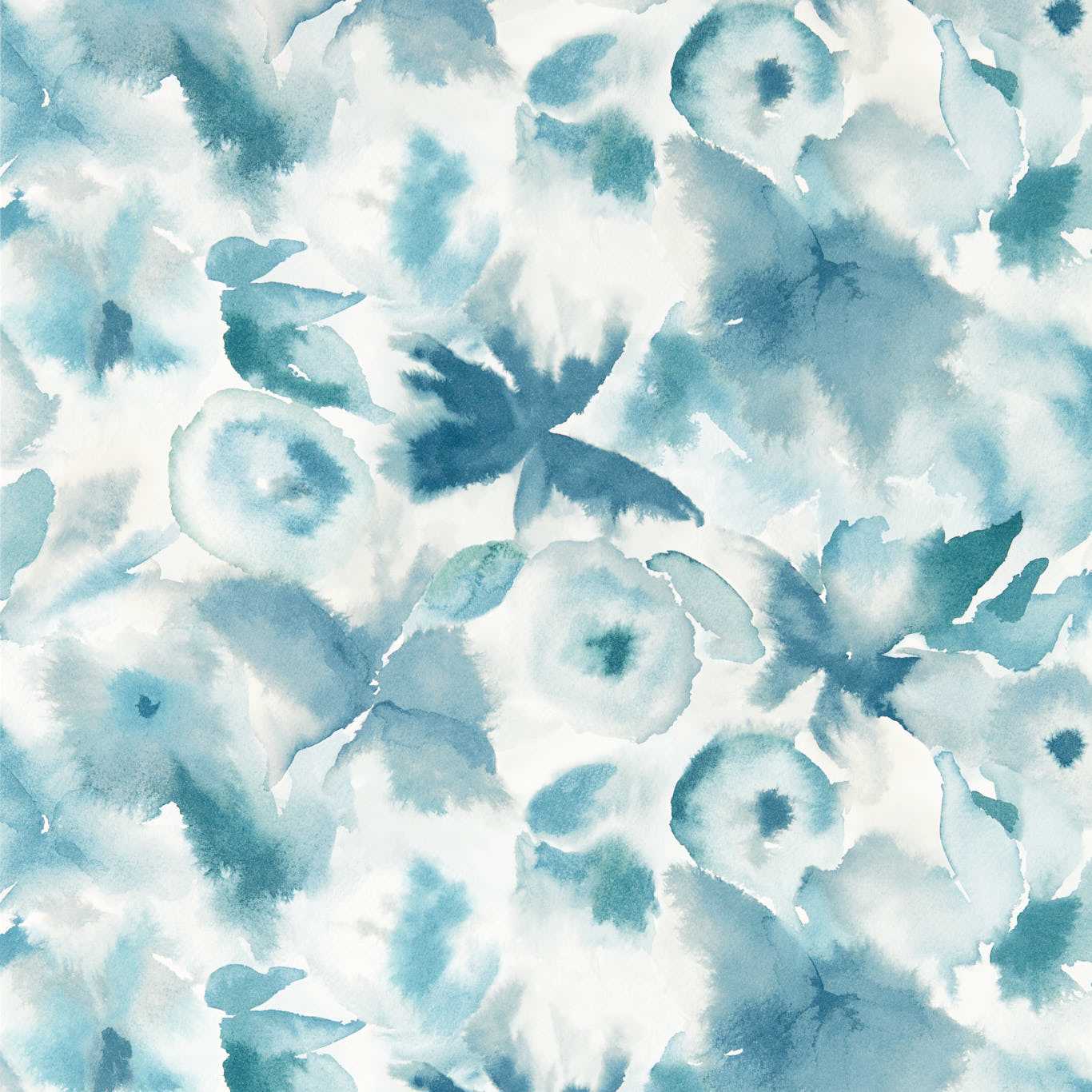 Flores Cornflower/First Light/Denim Wallpaper by HAR