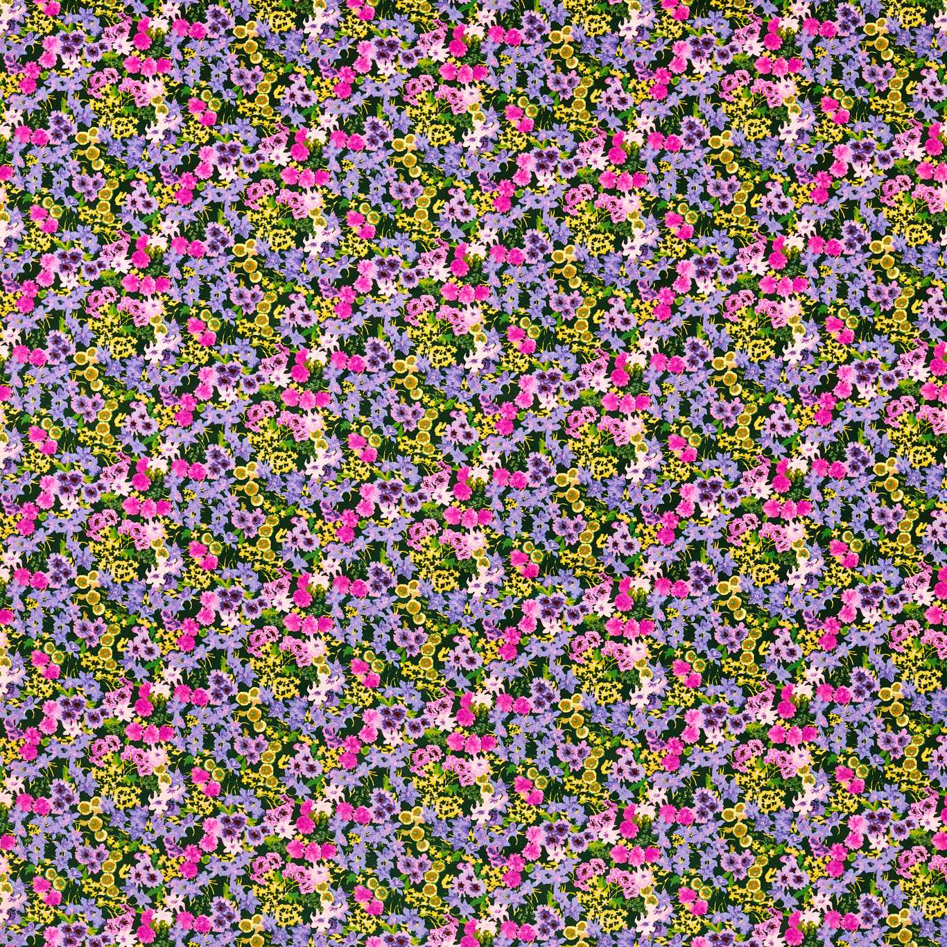 Wildflower Meadow Emerald/Amethyst/ Spinel Fabric by HAR