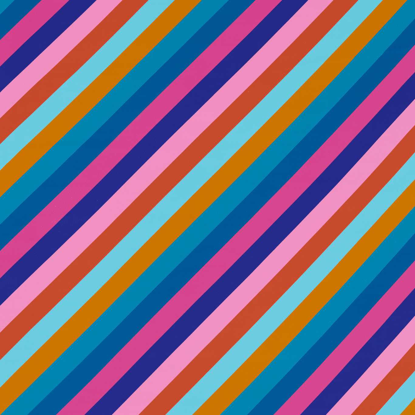 Sherbet Stripe Lapis/Spinel/Aquamarine Fabric by HAR