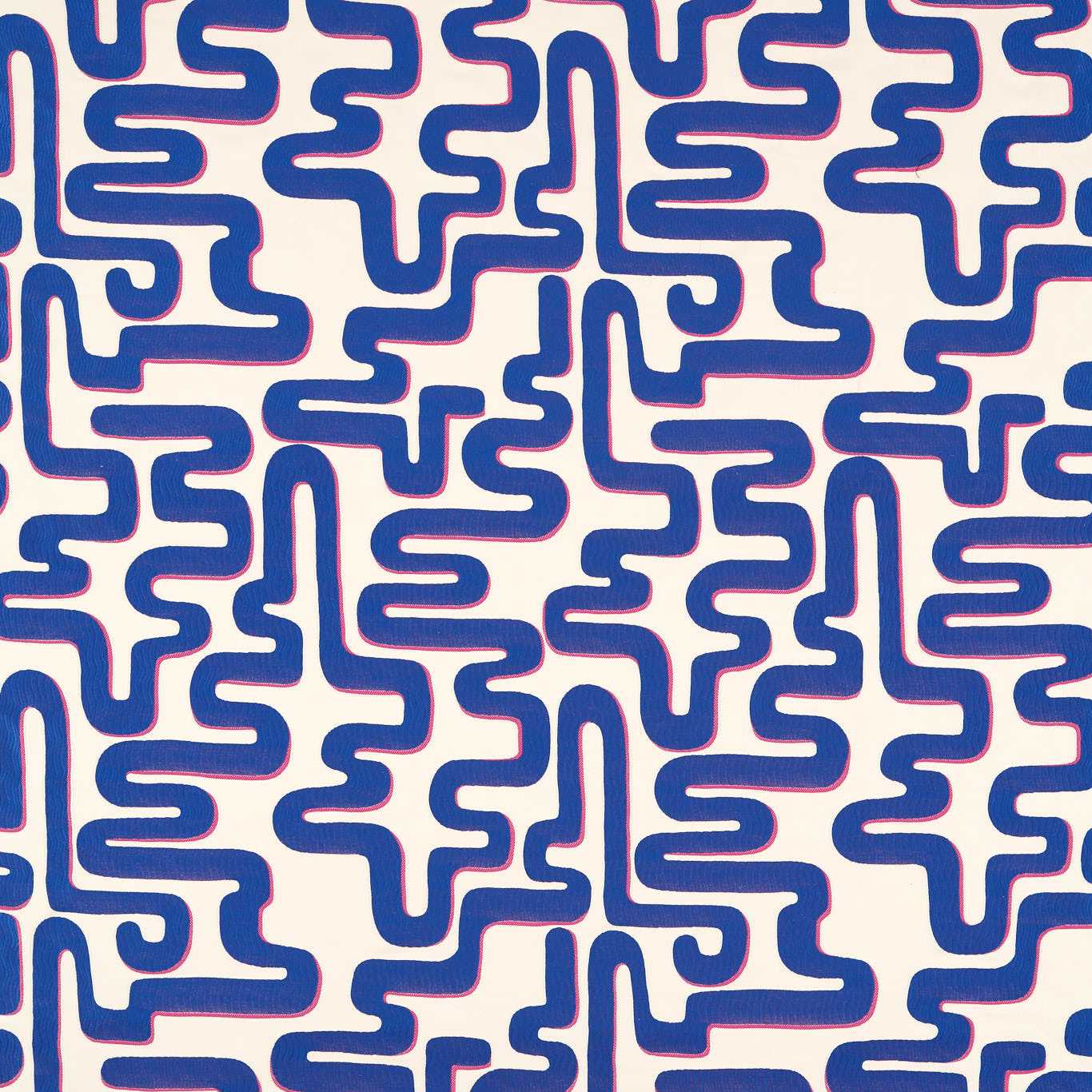 Meander Lapis/Spinel Fabric by HAR