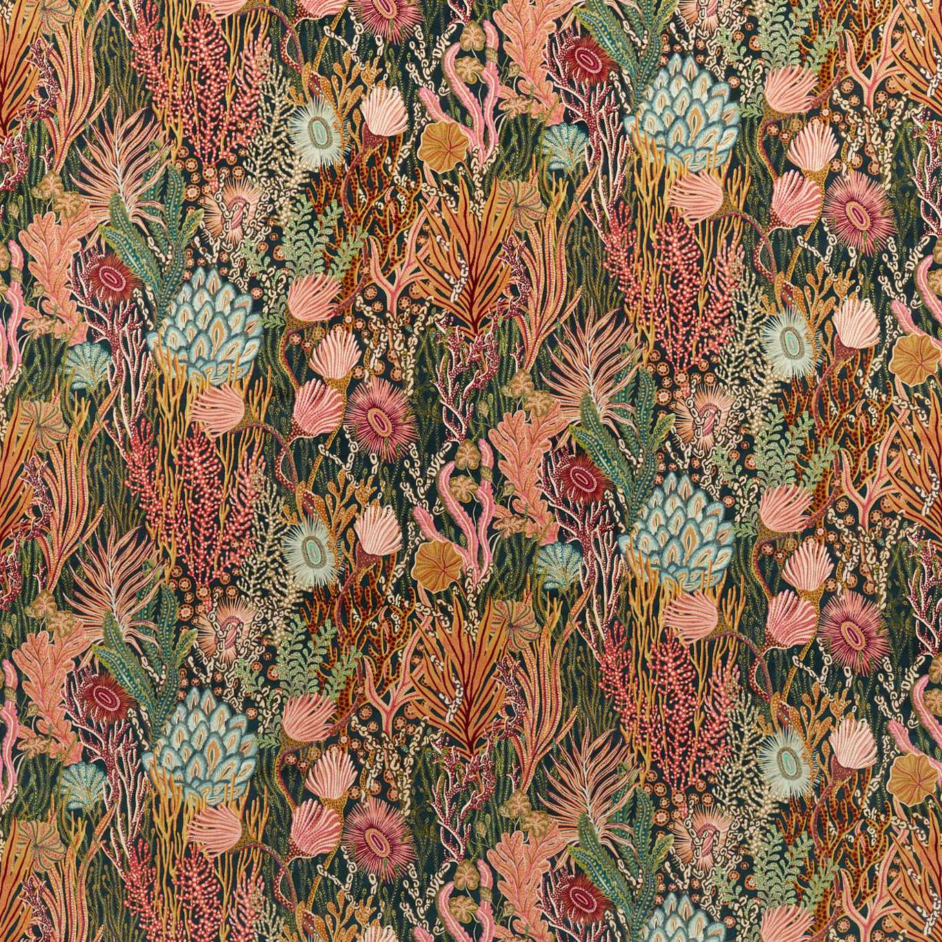Acropora Brazilian Rosewood/Nectar/Tree Canopy Fabric by HAR