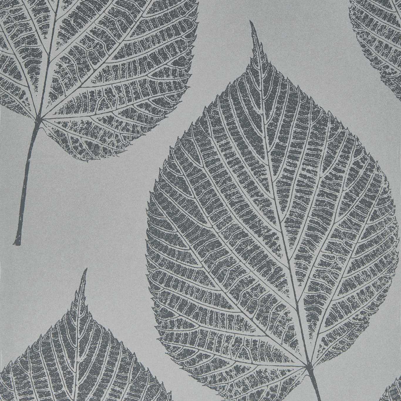Leaf Slate/Silver Wallpaper by HAR