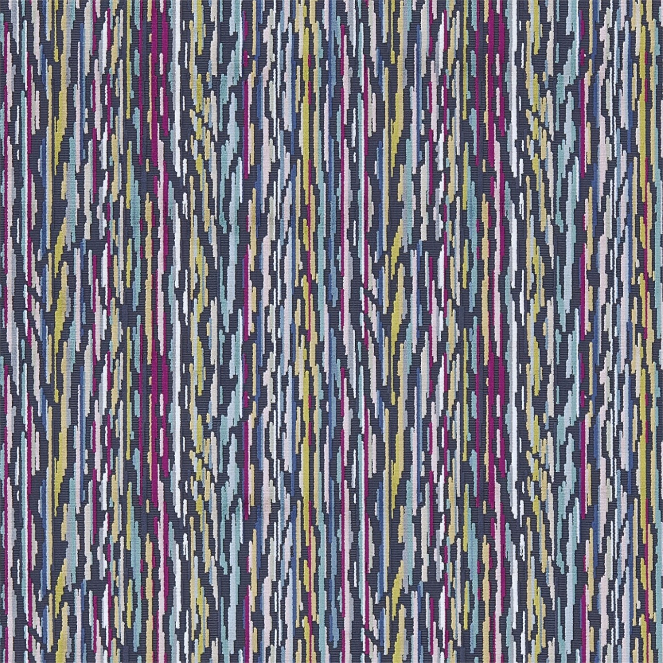 Nuru Aqua/Magenta/Denim Fabric by HAR