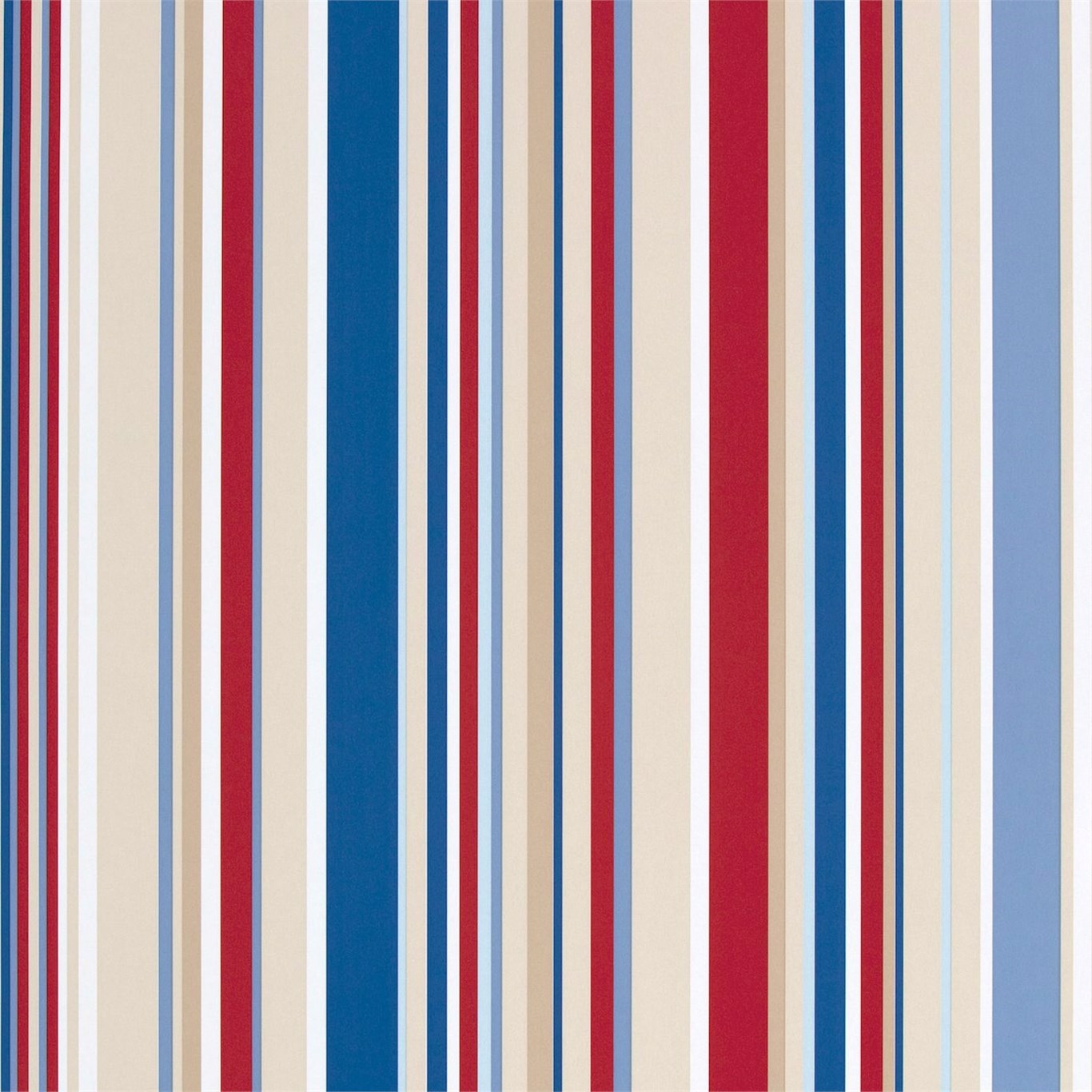 Rush Strawberry Sailor Blue Coffee and Neutrals Wallpaper by HAR