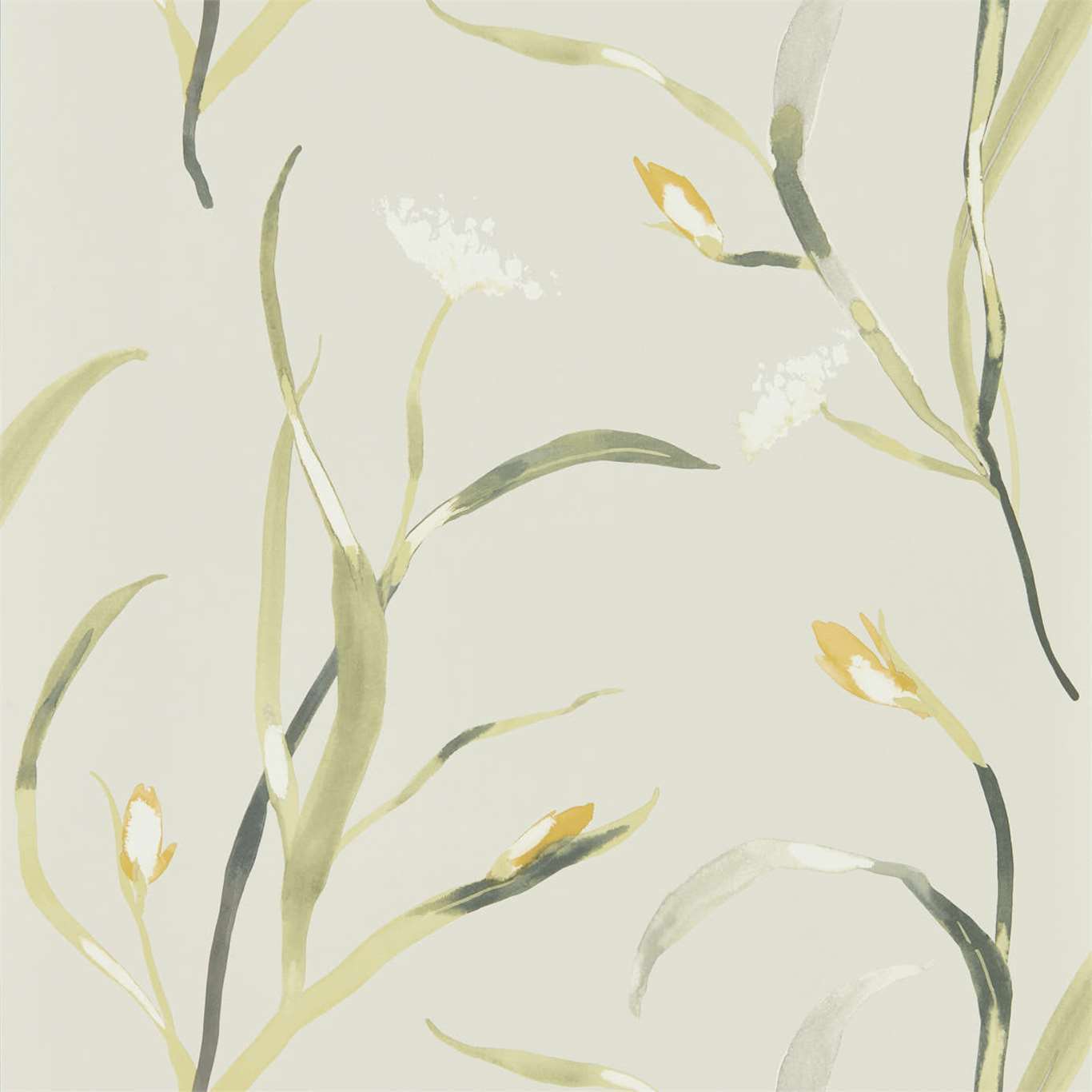 Saona Ochre/Linen Wallpaper by HAR