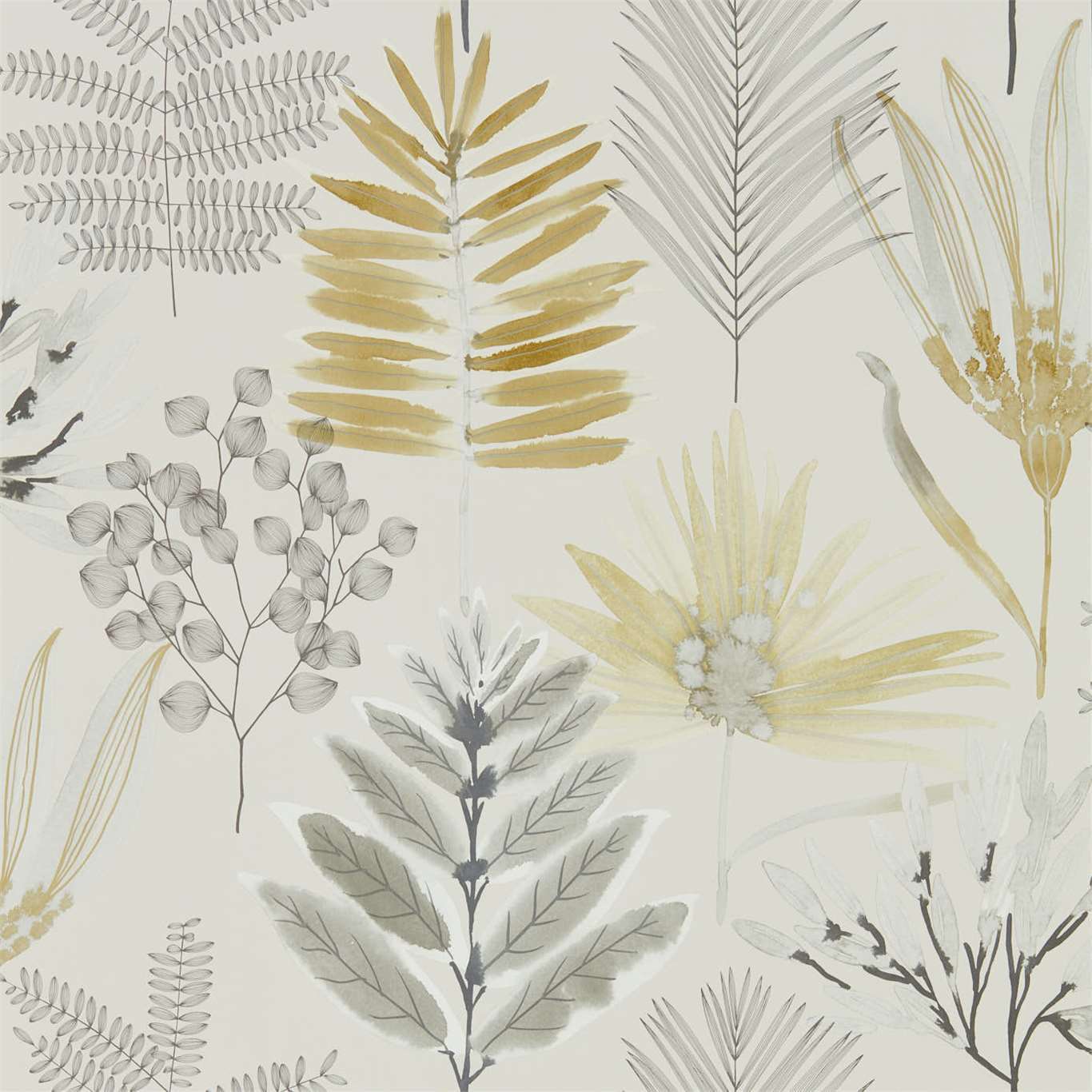 Yasuni Ochre/Linen Wallpaper by HAR
