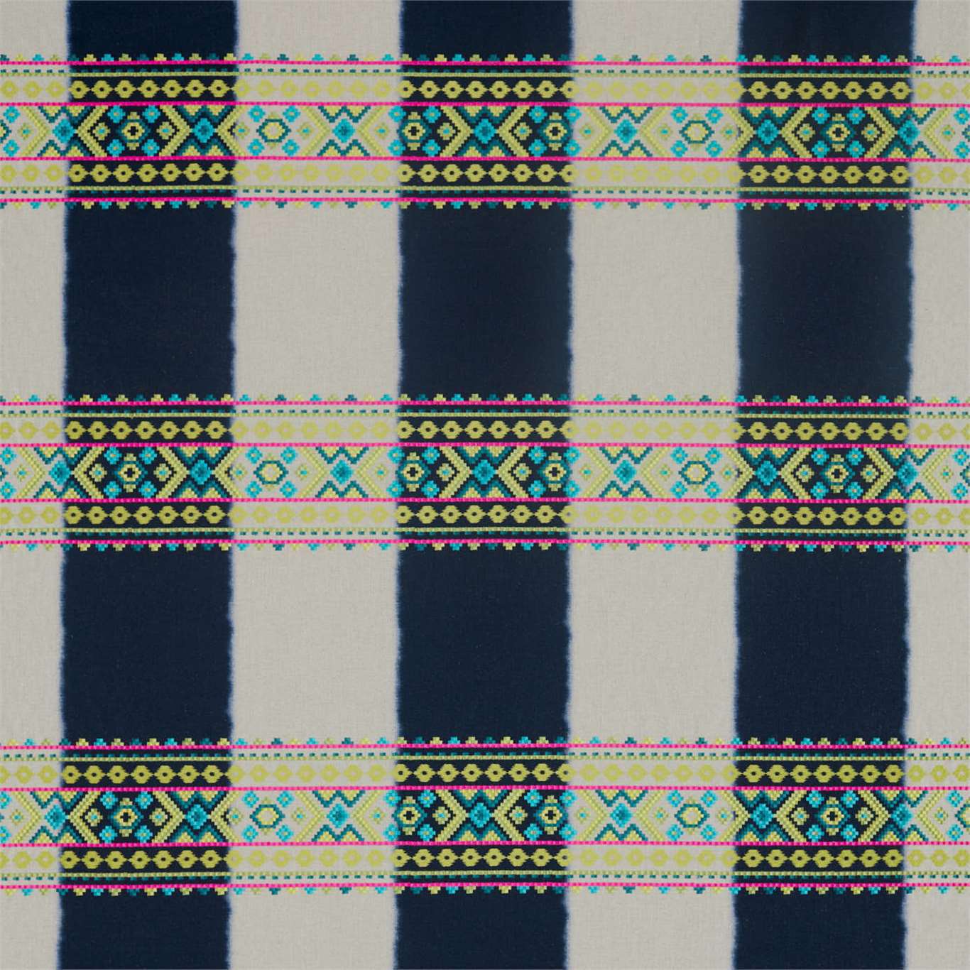 Bora Indigo/Zest/Cerise Fabric by HAR
