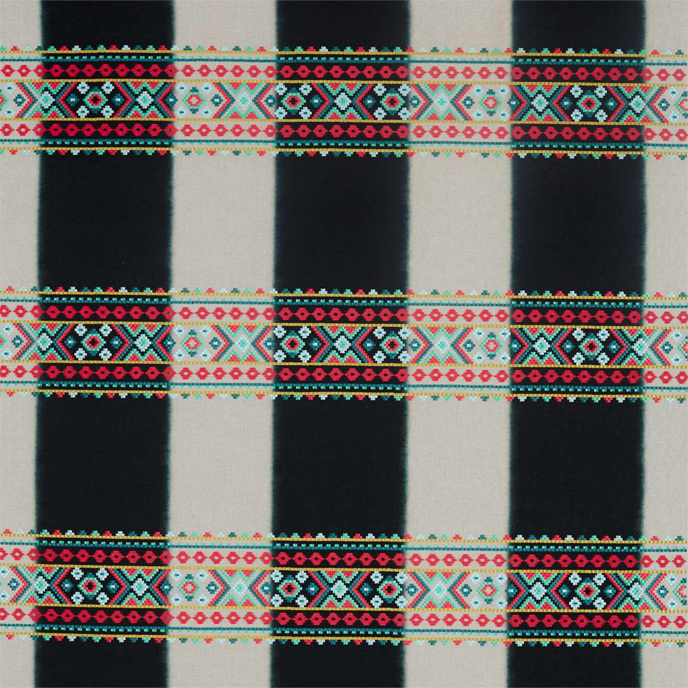 Bora Paprika / Lagoon / Kiwi Fabric by HAR