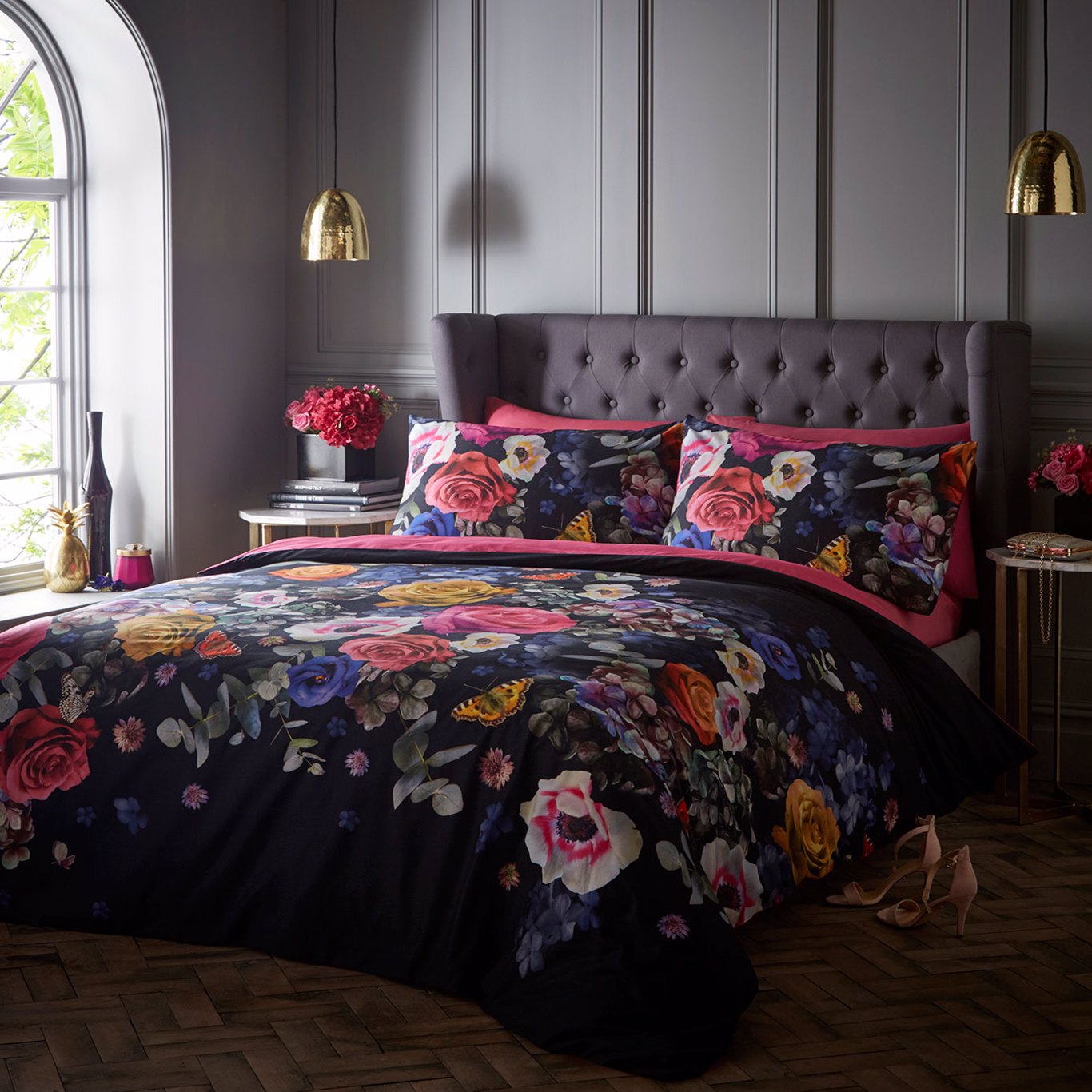 FLORIANNA DUVET SET MULTI Bedding | Clarke & Clarke by Sanderson Design