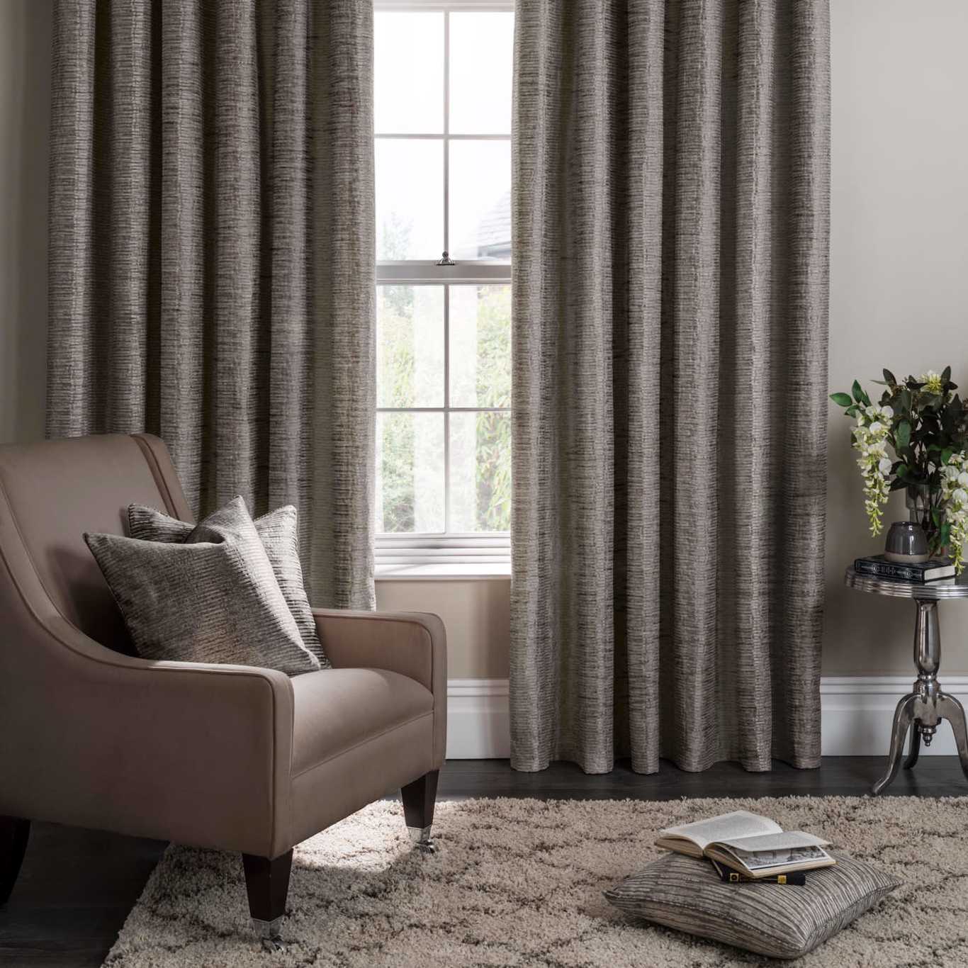 Campello Charcoal Curtains by CNC