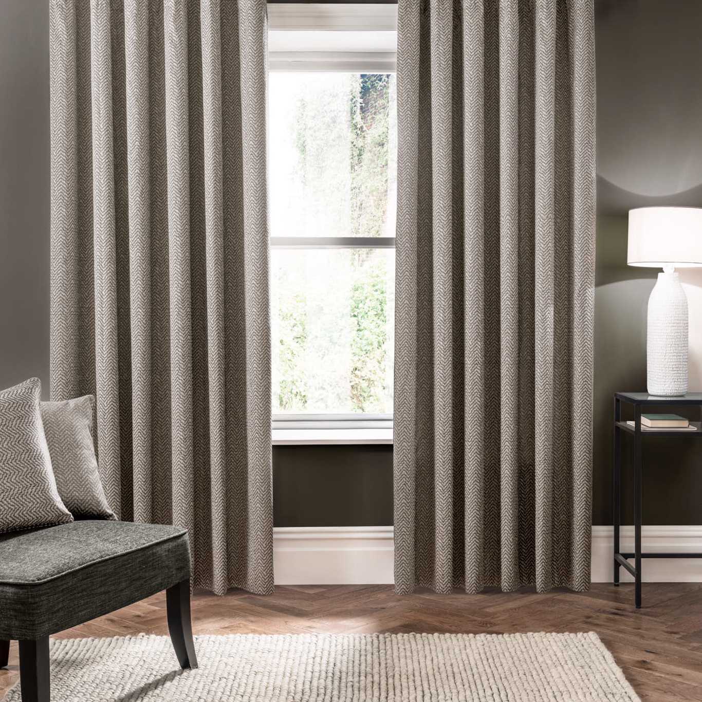 Verona Putty Curtains by CNC