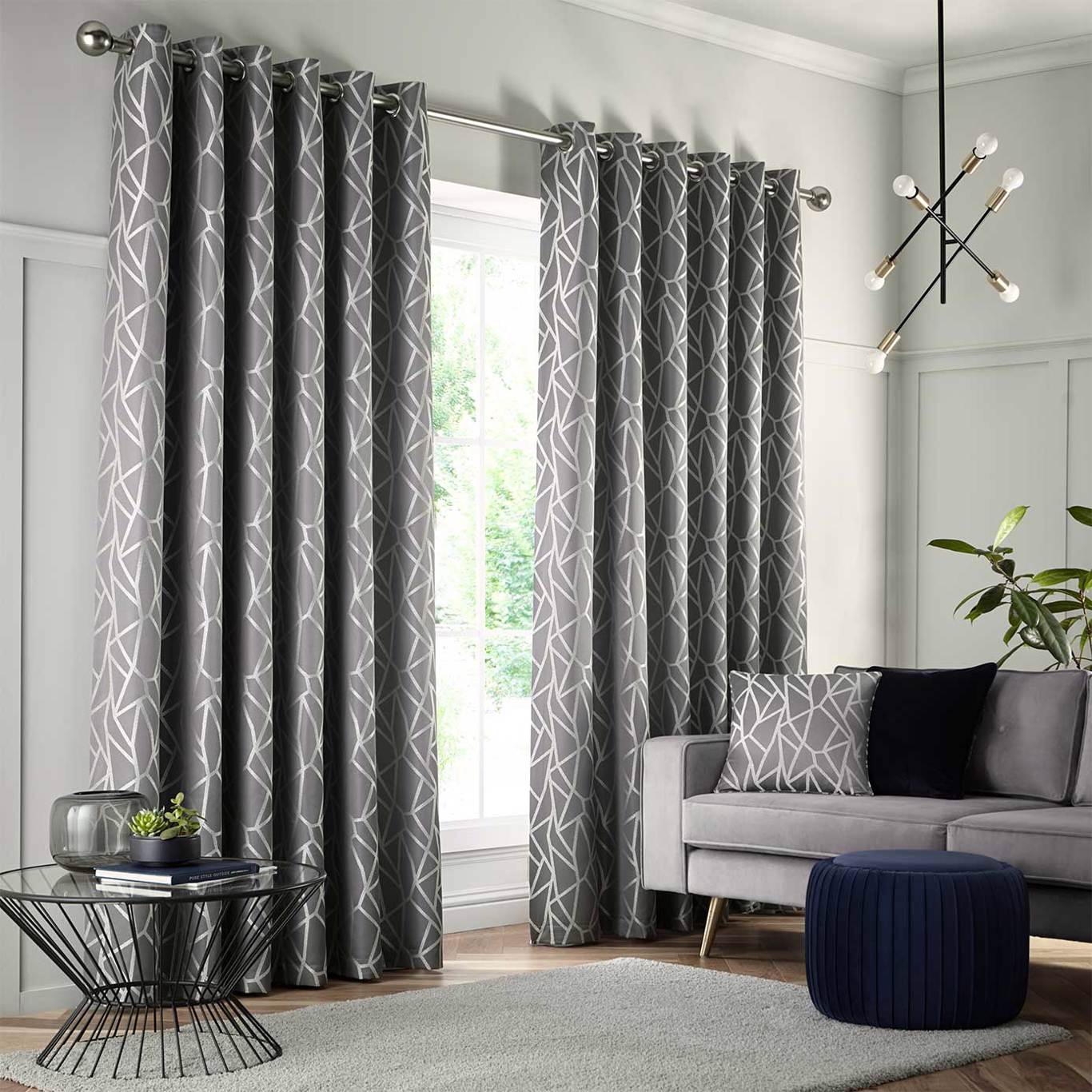 Como Curtain Pewter Curtains by STG