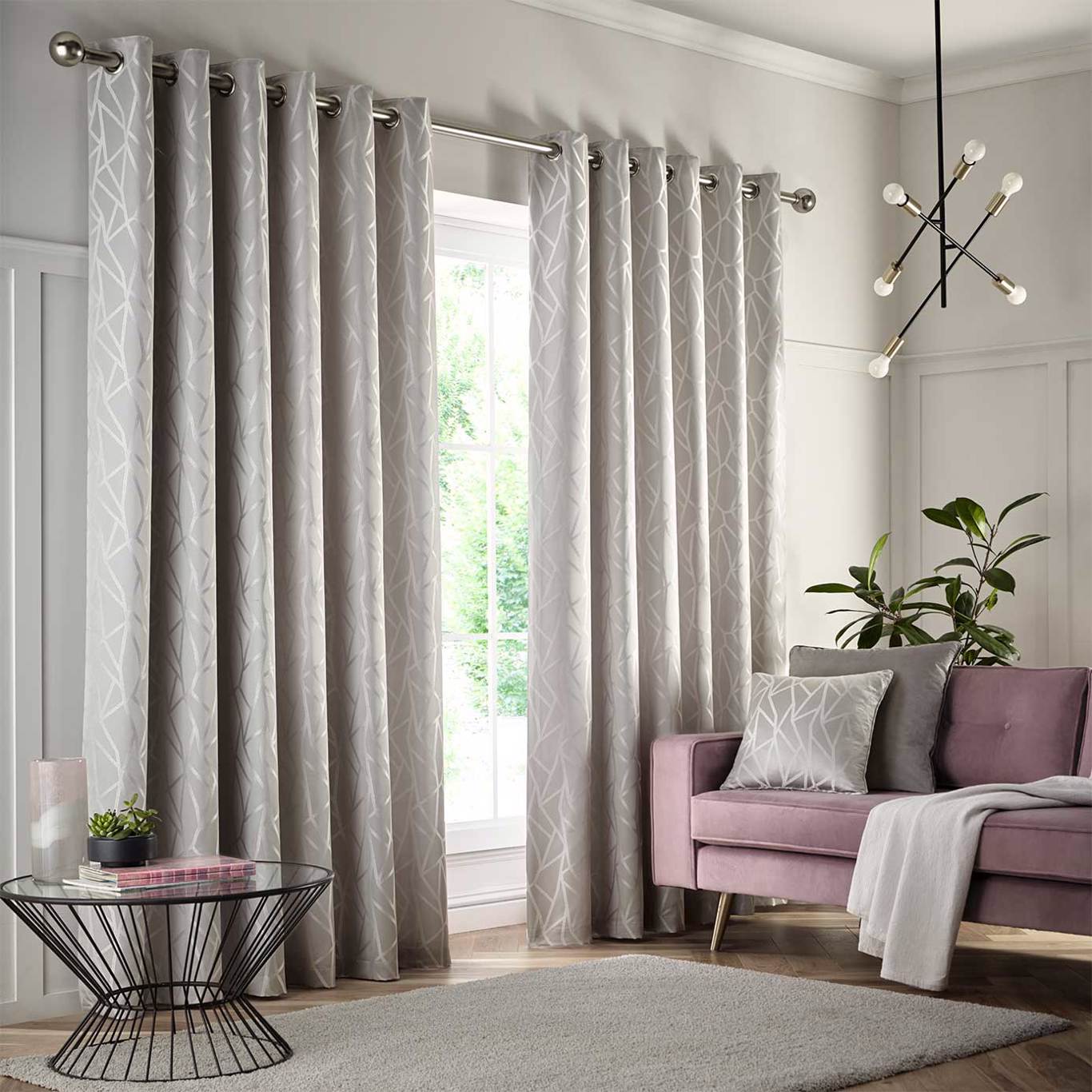 Como Curtain Silver Curtains by STG