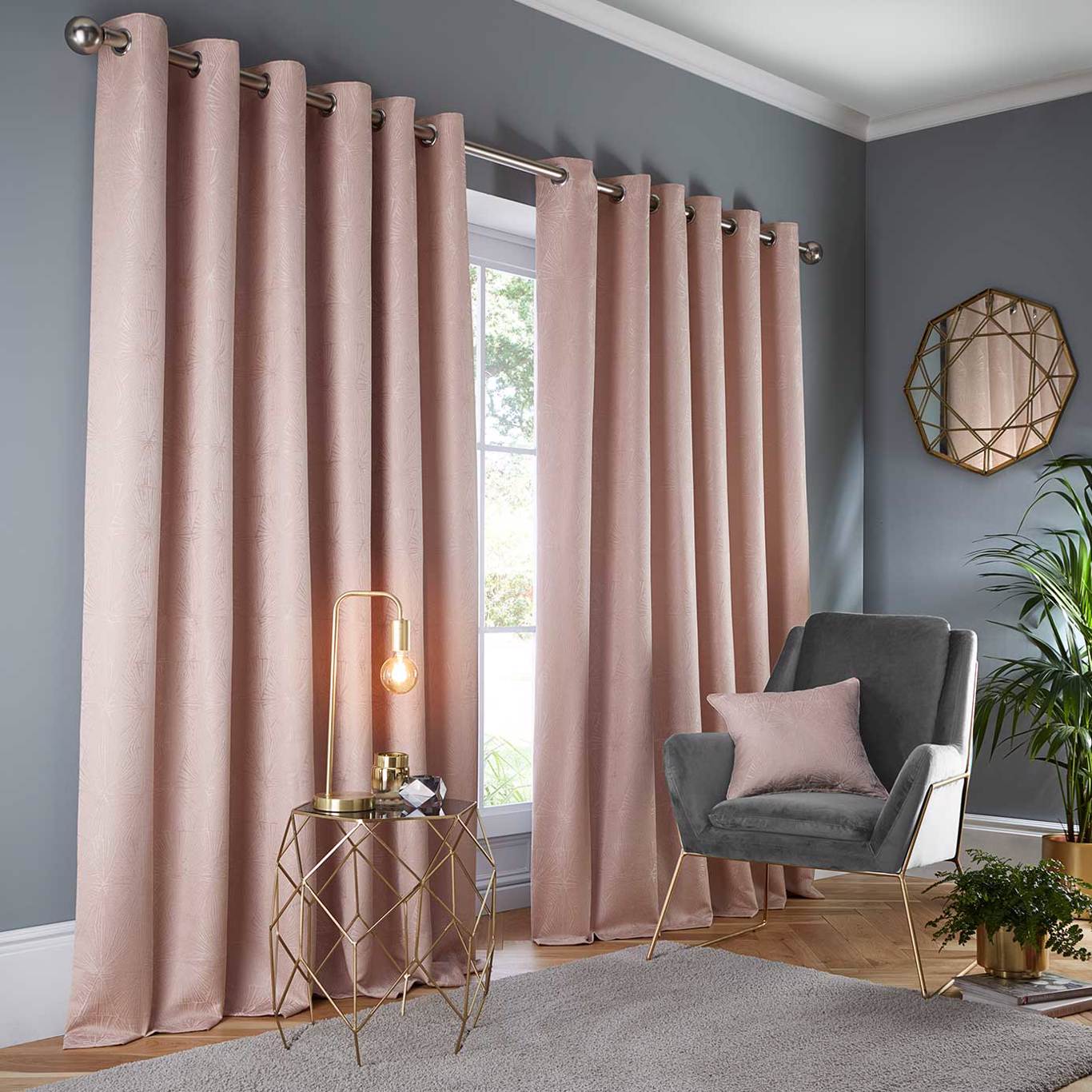 Amari Curtain Blush Curtains by STG