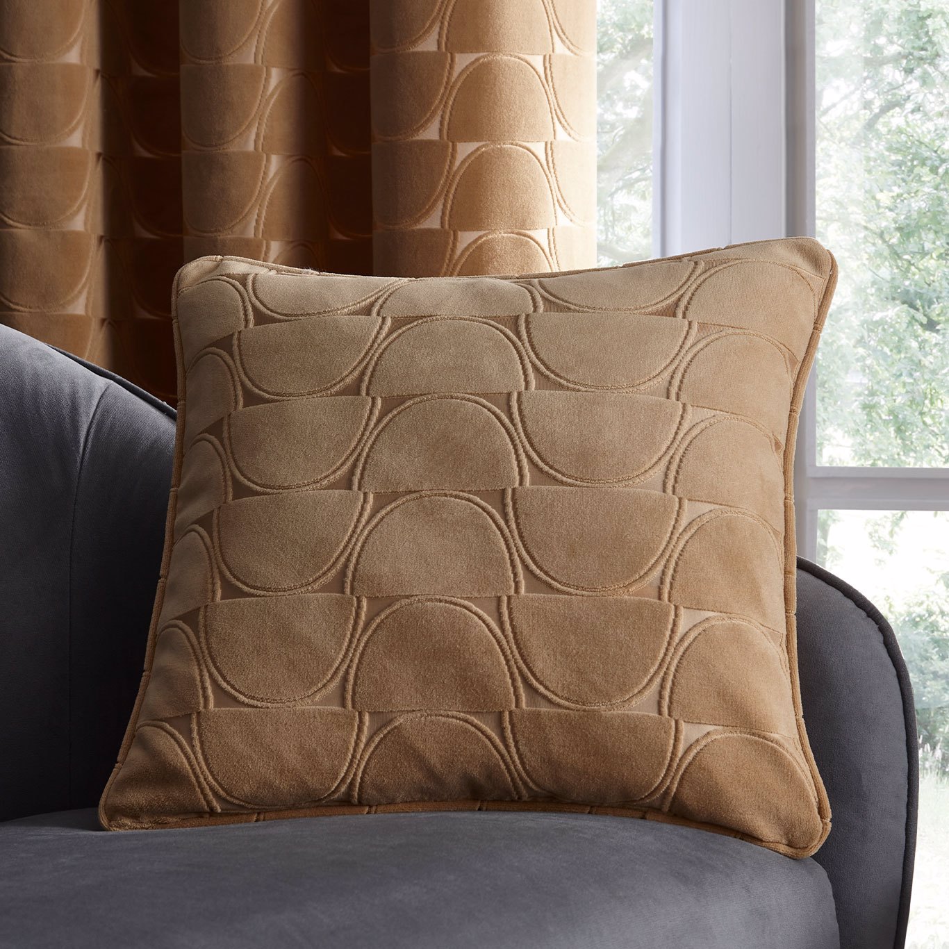 Lucca Ochre Cushions by CNC