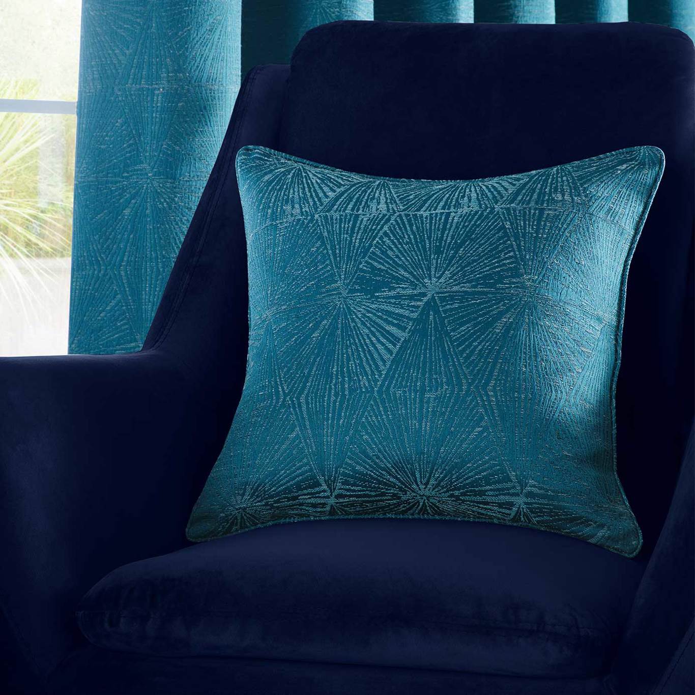 Amari Cushion Kingfisher Cushions by STG