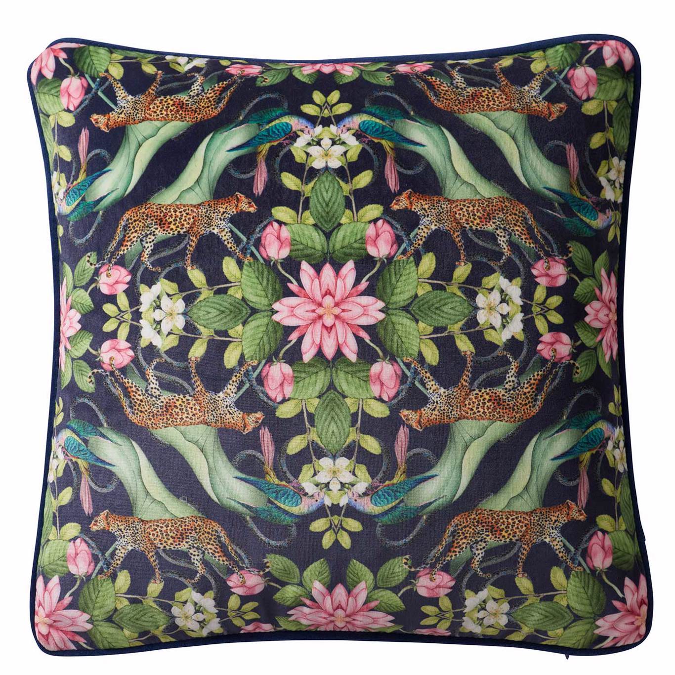 Menagerie Cushion Midnight Bedding by CNC