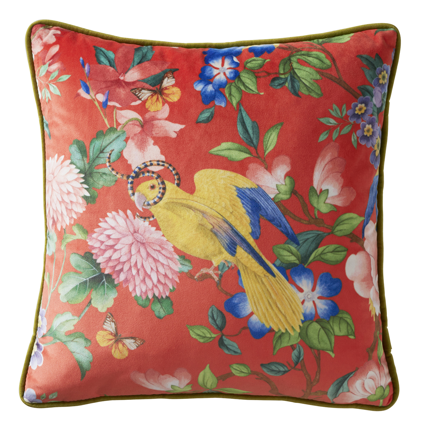 Golden Parrot Cushion Coaral Cushions by CNC