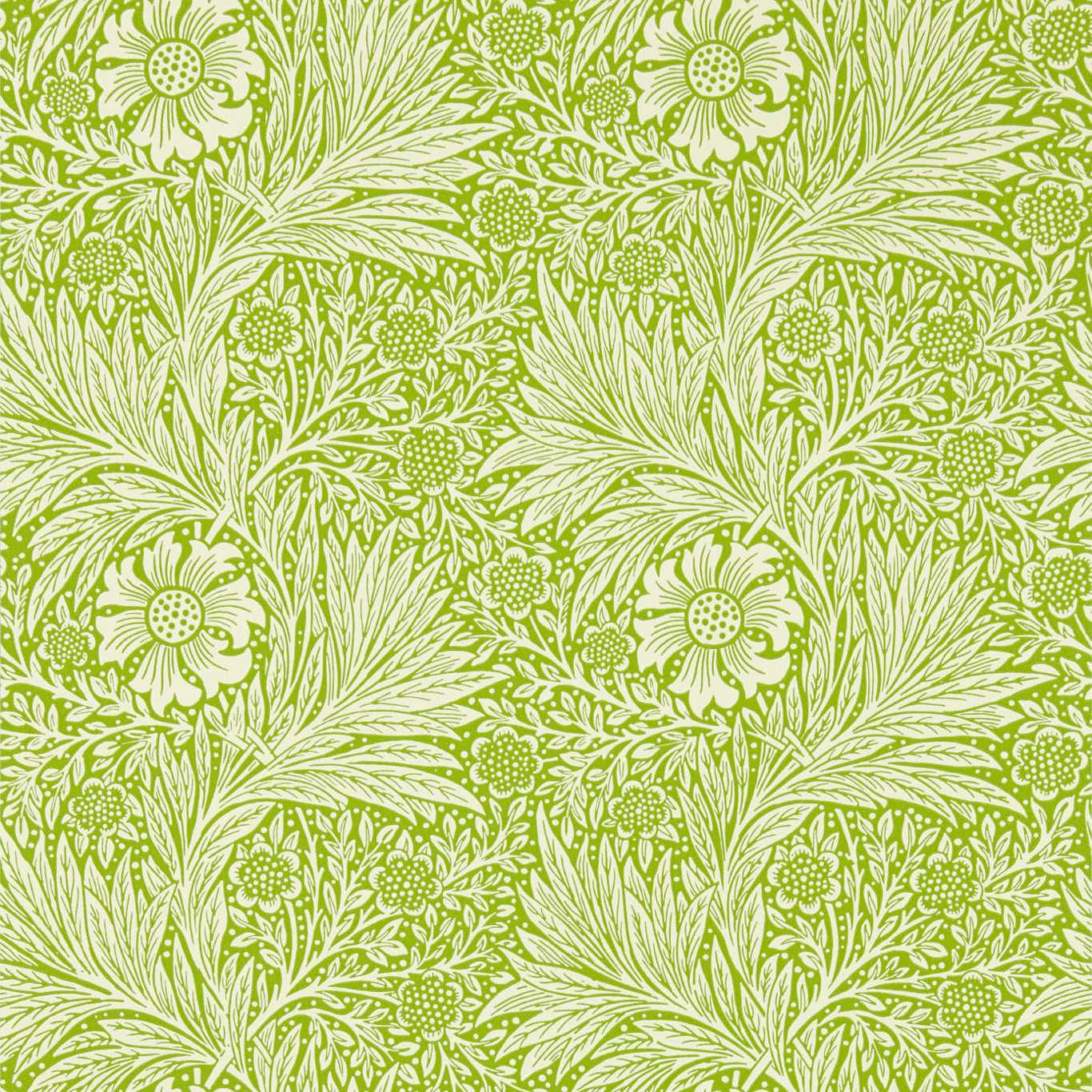 Marigold Sap Green Wallpaper by MOR