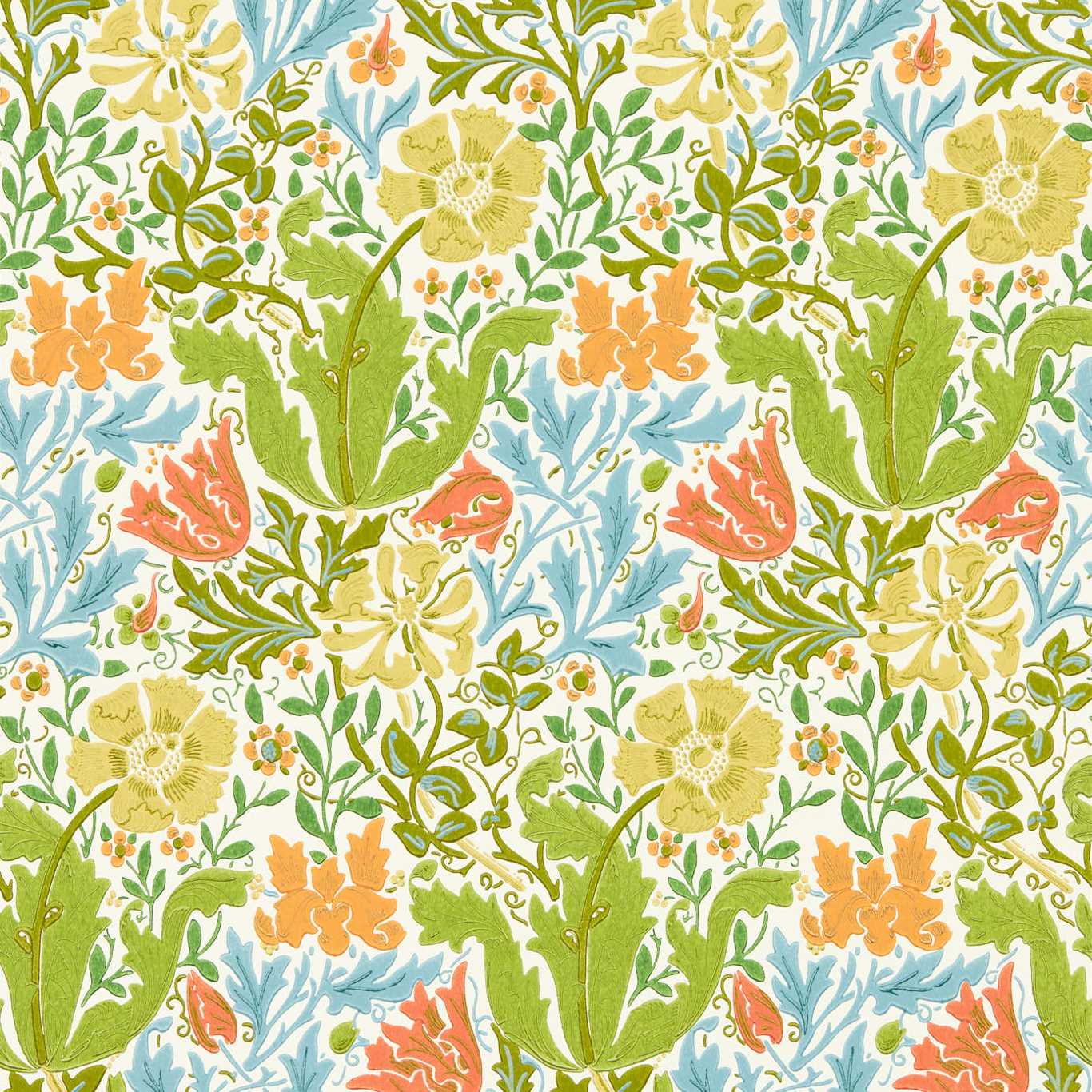 Compton Spring Wallpaper | Morris & Co by Sanderson Design