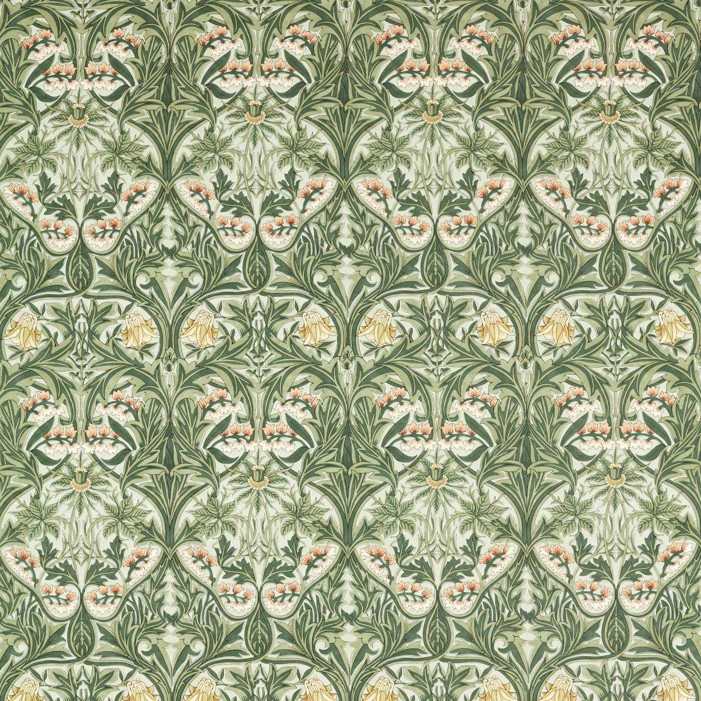 Bluebell Leafy Arbour Fabric by MOR