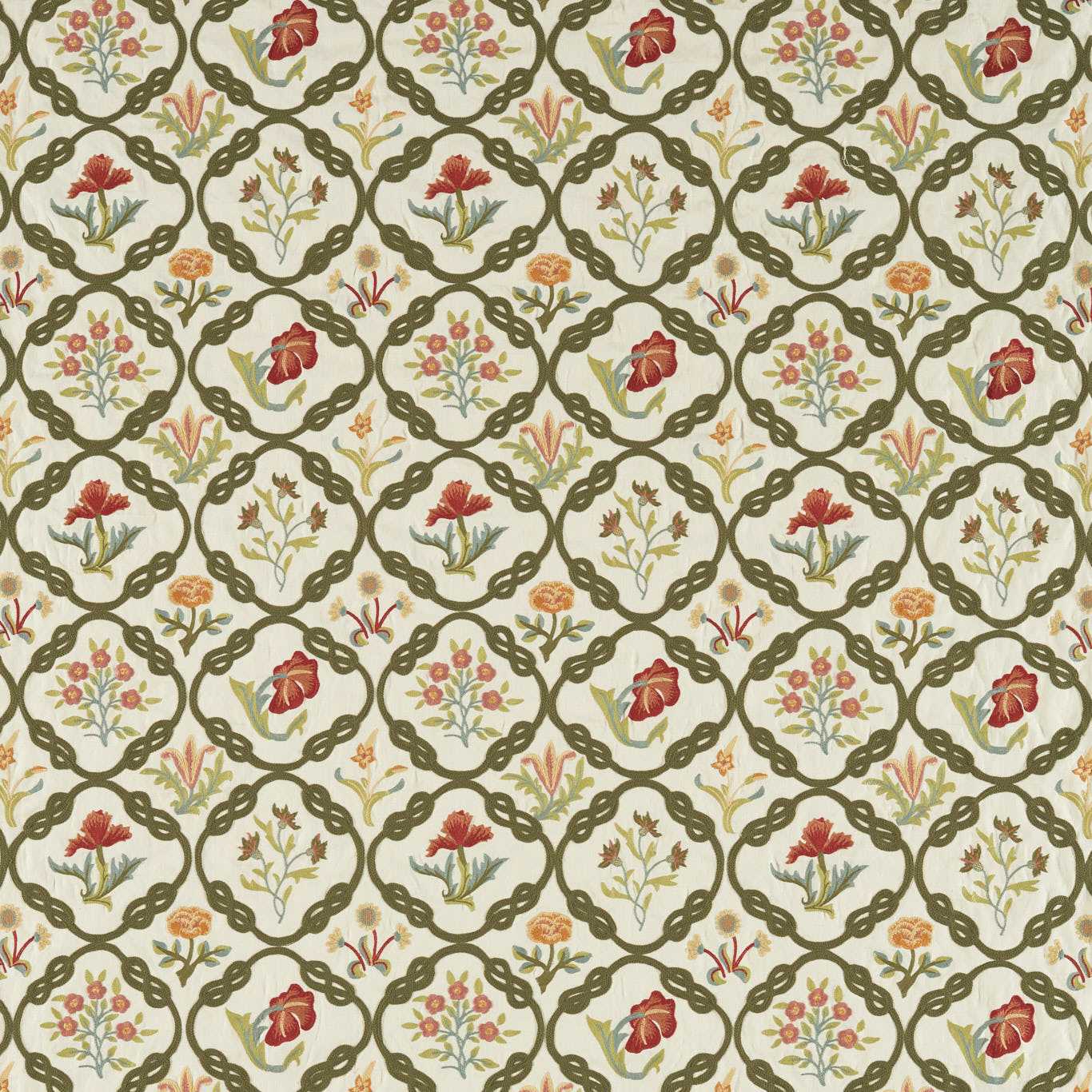 May’s Coverlet Twining Vine Fabric by MOR