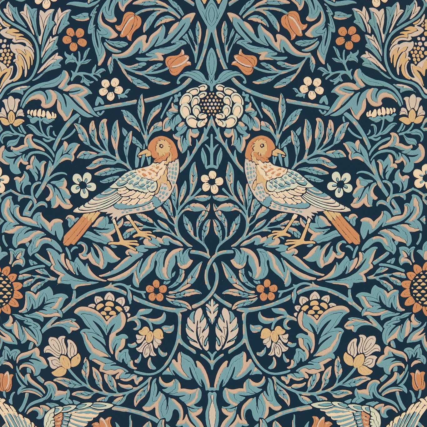 Bird Webb's Blue Wallpaper by MOR