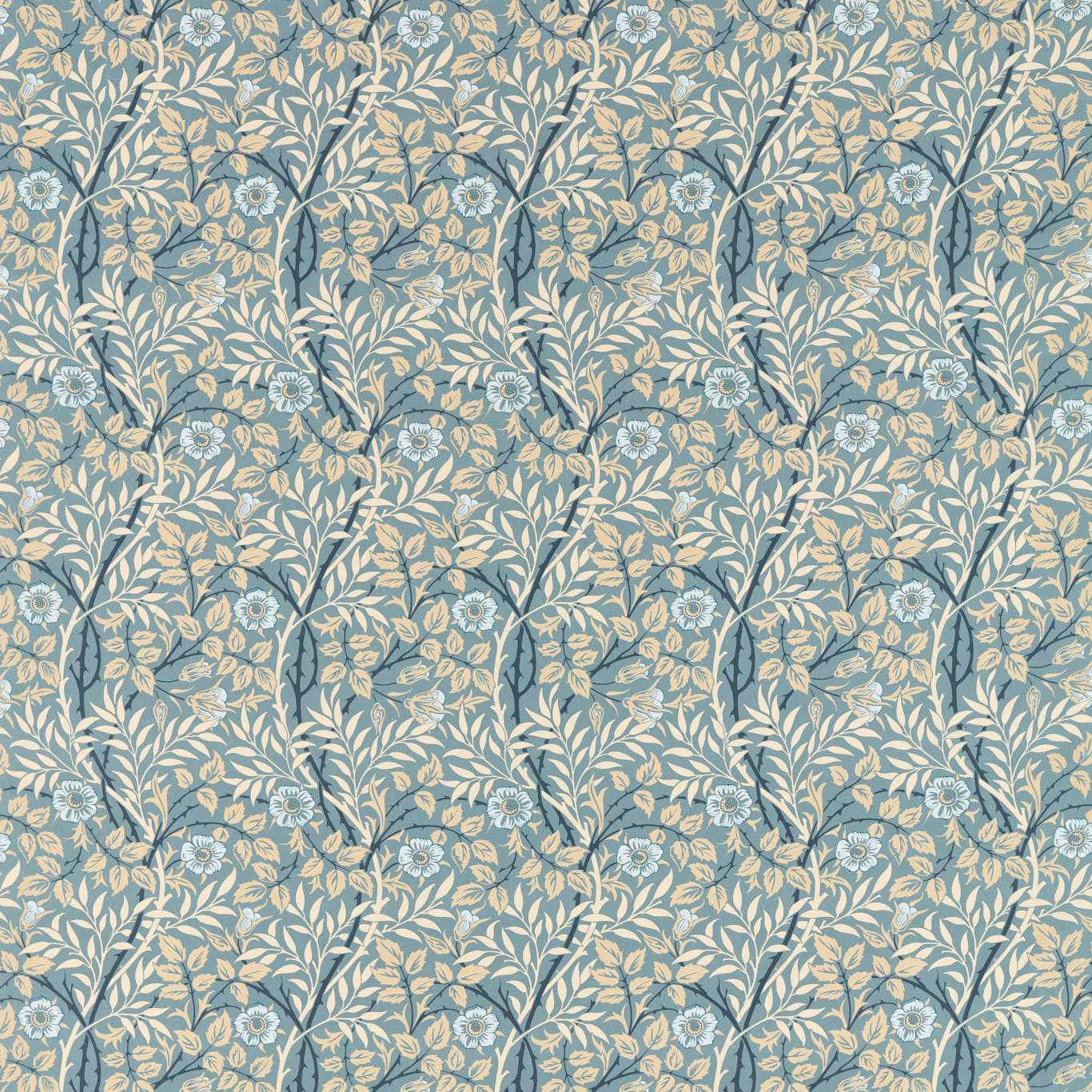 Sweet Briar Mineral/Linen Fabric by MOR