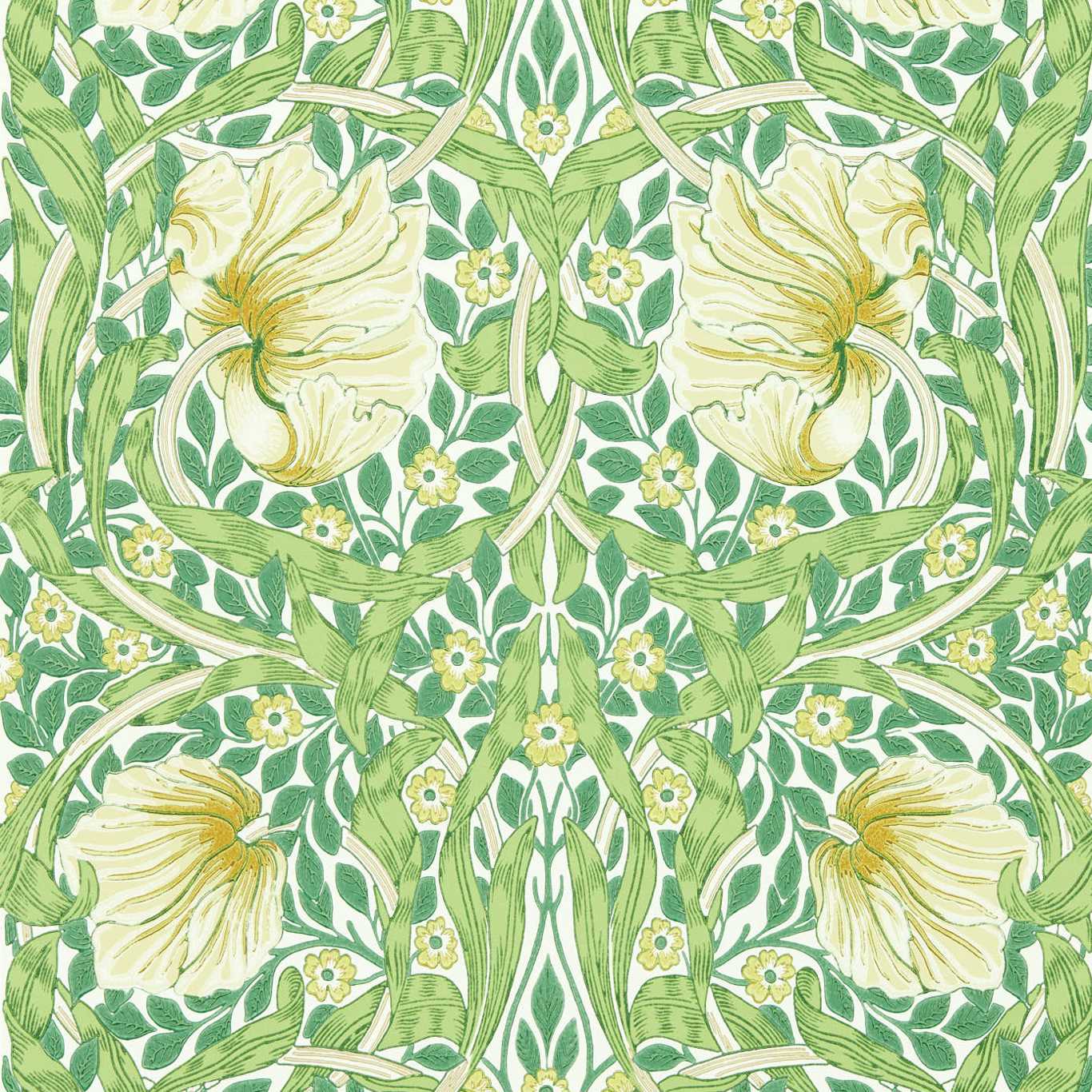 Pimpernel Weld/Leaf Green Wallpaper by MOR