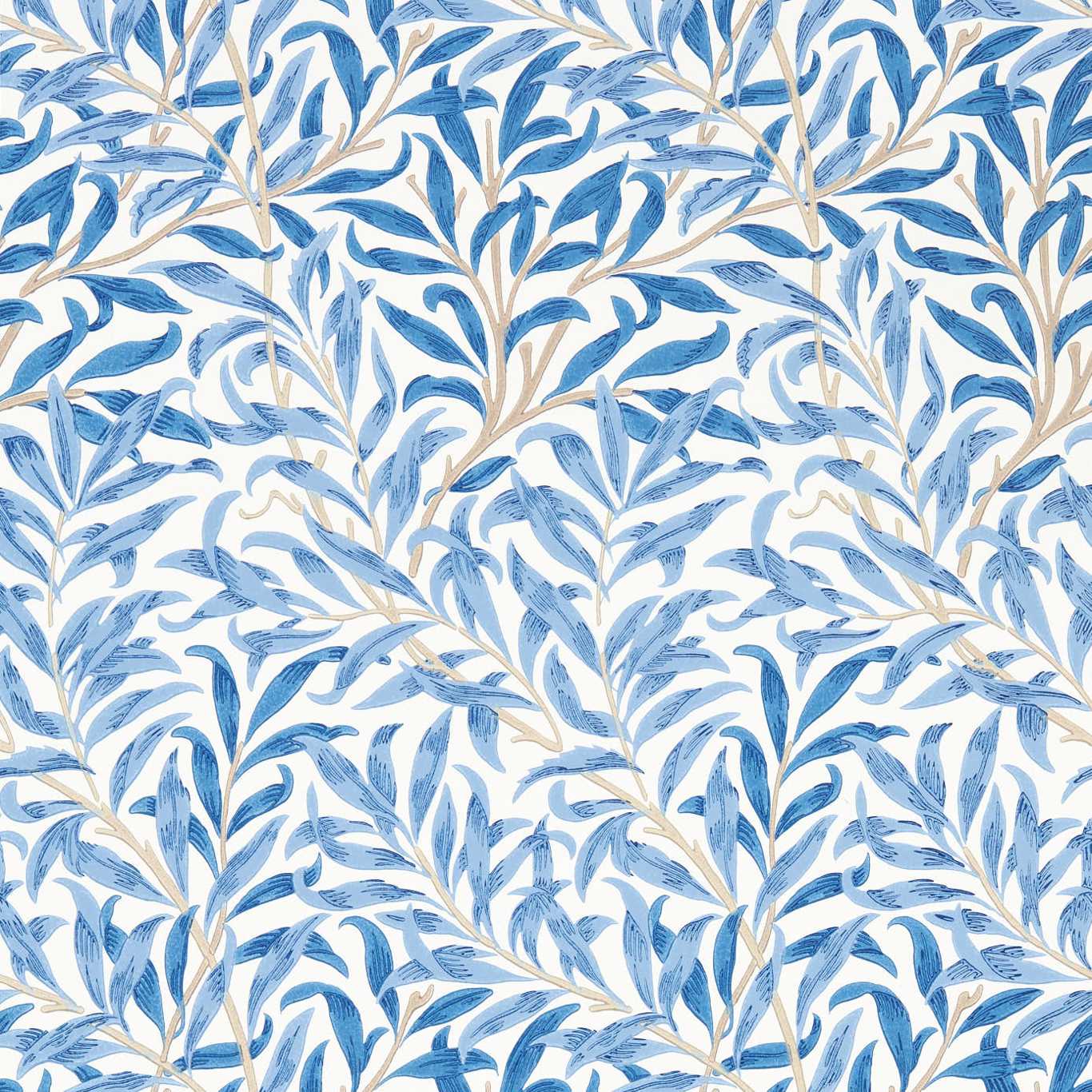 Willow Boughs Woad Wallpaper by MOR